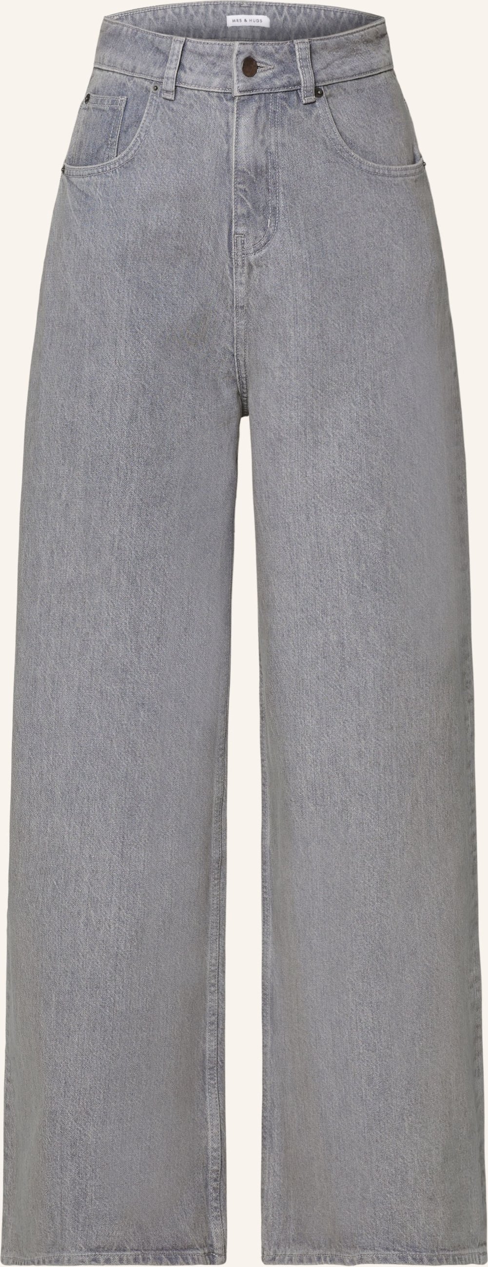 Mrs & Hugs Straight Jeans grau