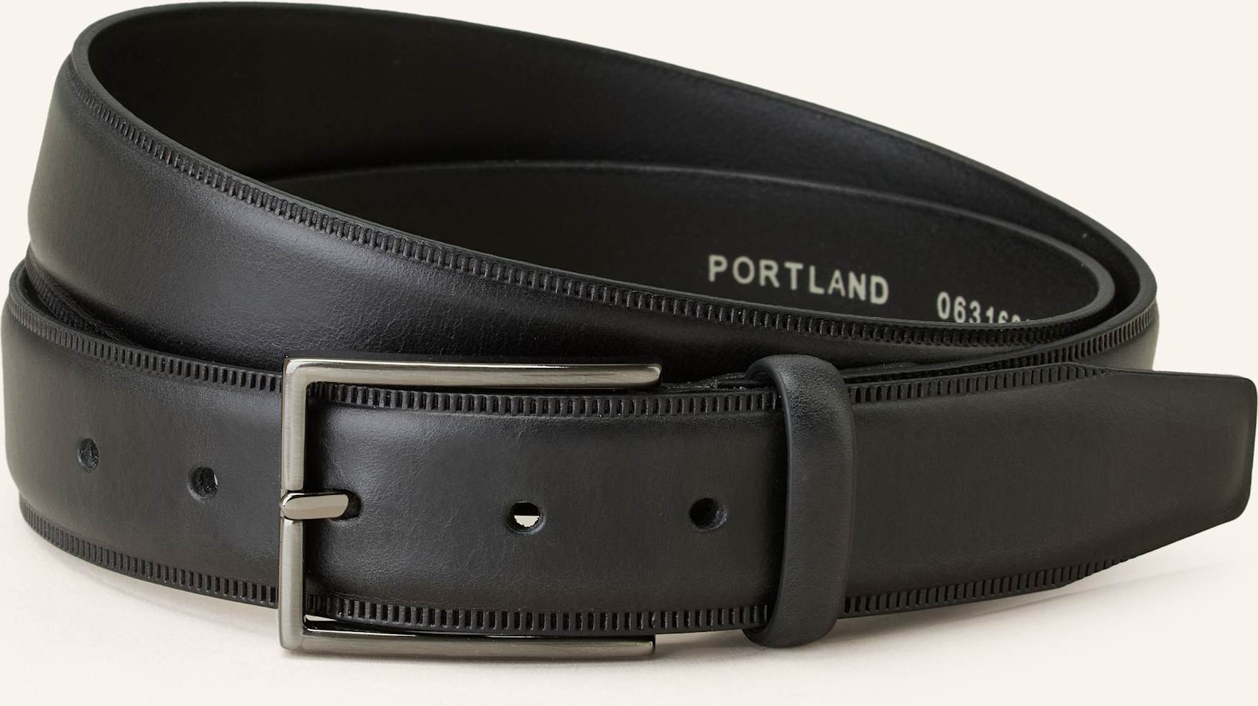 Thumbnail - Monti Ledergürtel Portland schwarz