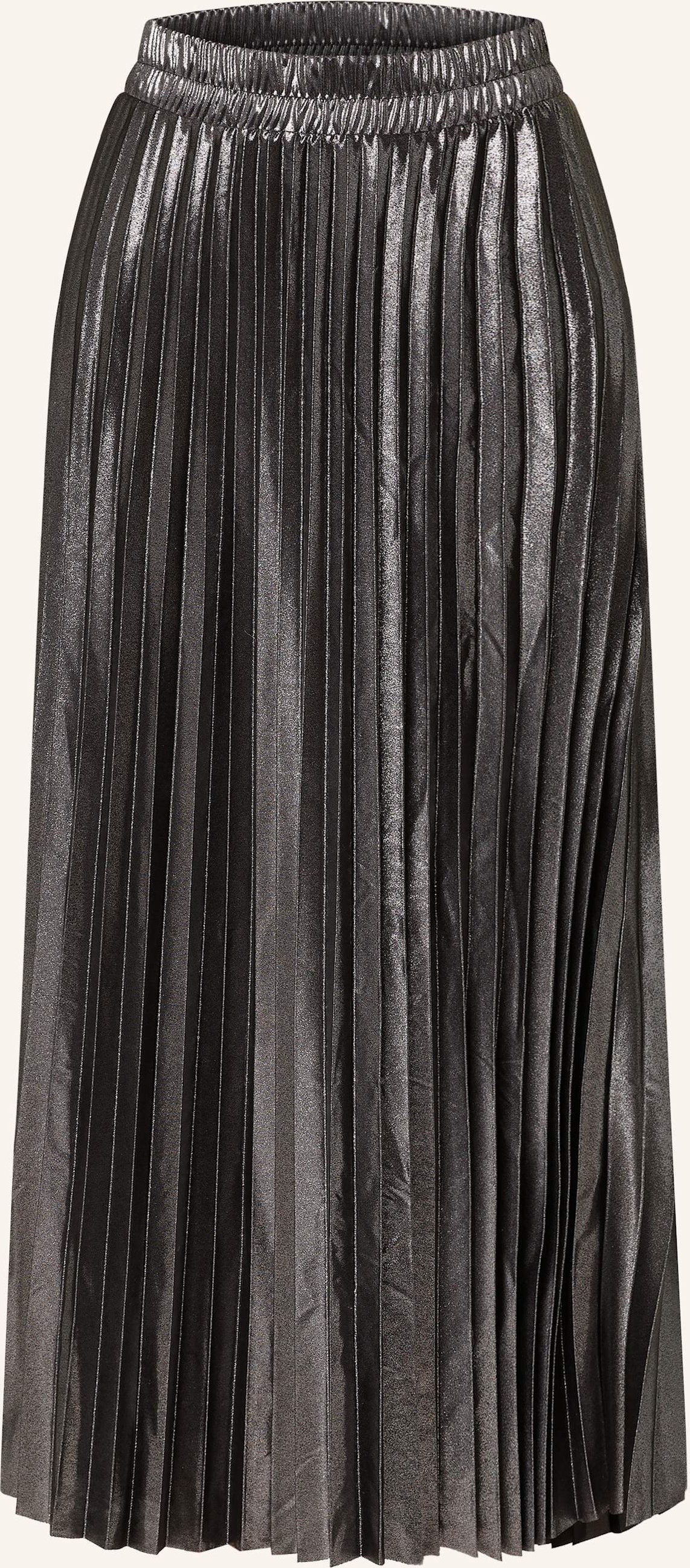 Only Plisseerock schwarz