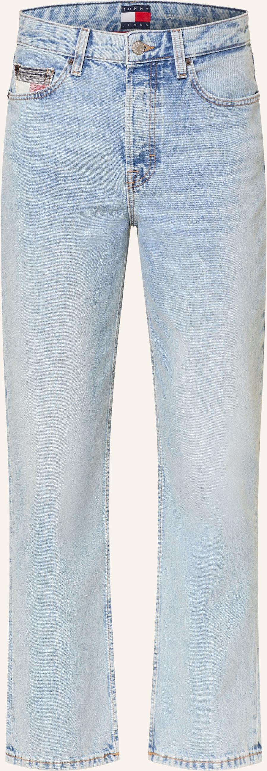 Tommy Jeans Straight Jeans Layla blau