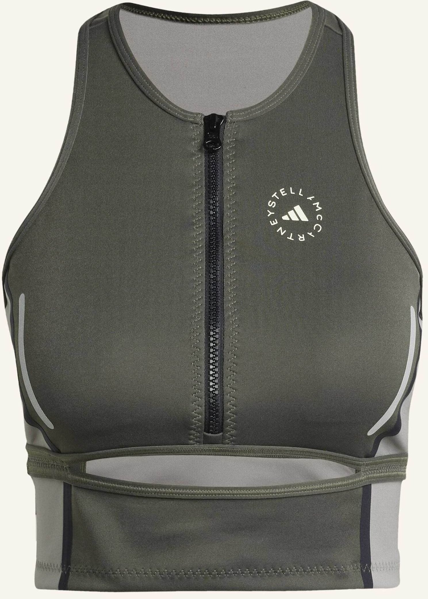 Thumbnail - Adidas By Stella Mccartney Adidas By Stella Mccartney High Neck Crop-Top grau