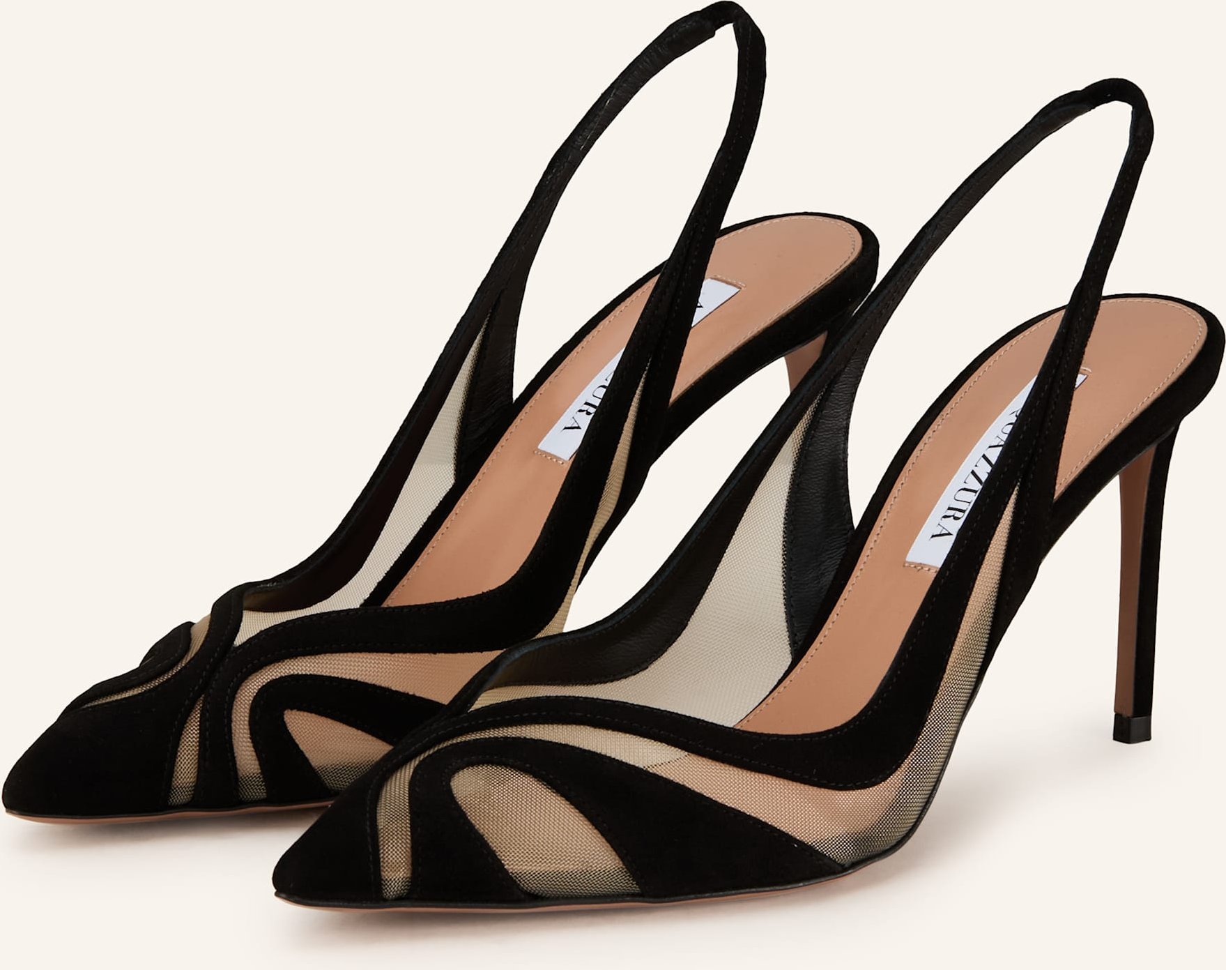 Aquazzura Slingpumps Lune Sling schwarz