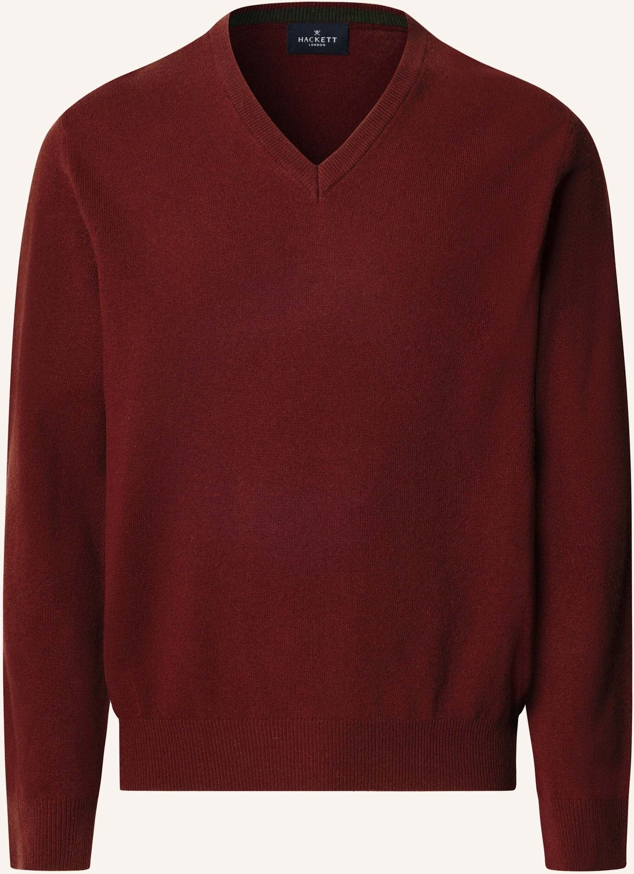 Hackett London Pullover Merino Cash Mix V rot