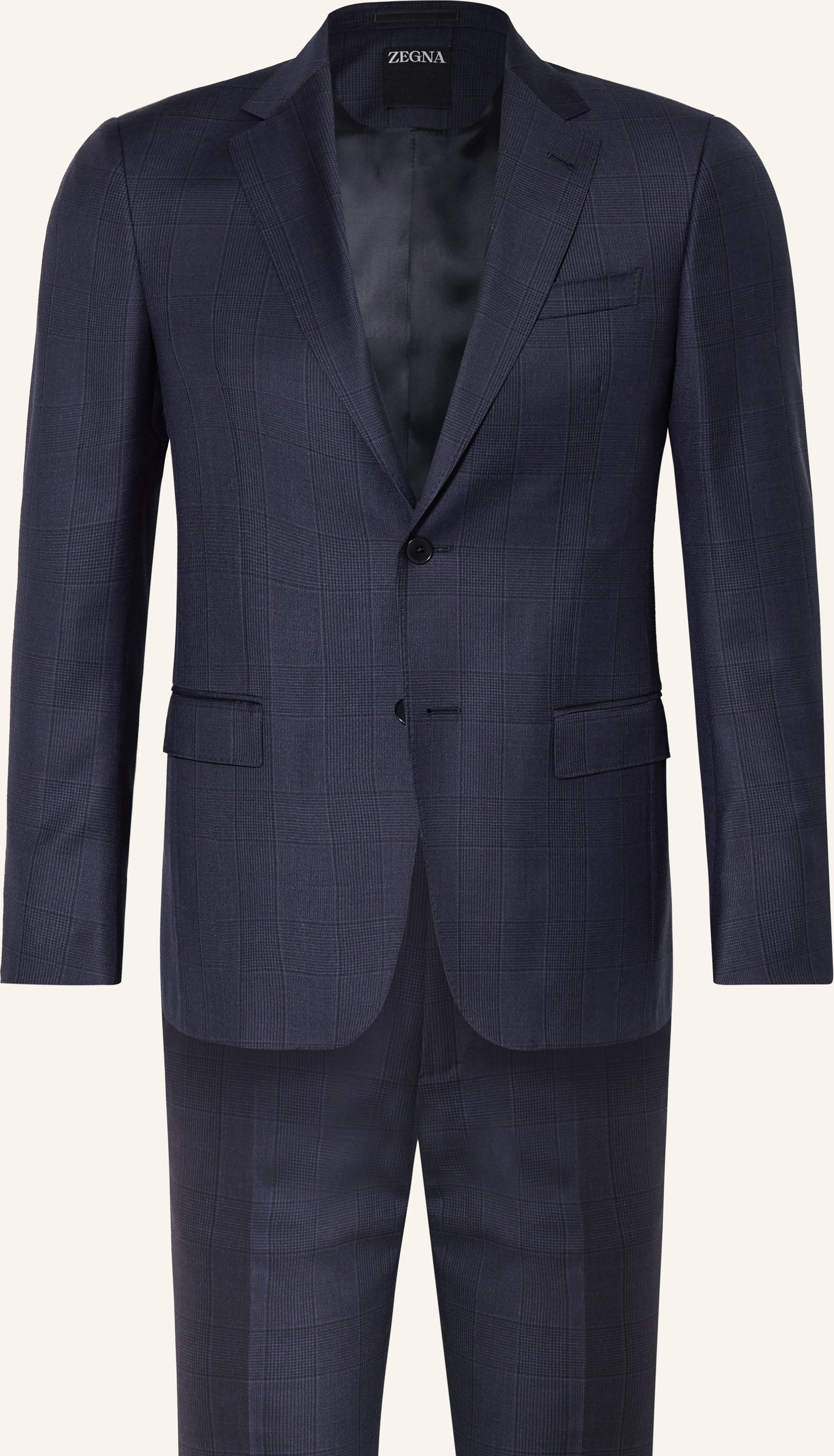 Zegna Anzug Tailored Fit blau