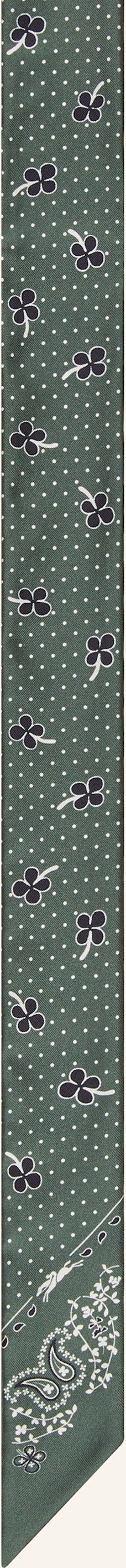 Longchamp Seidenschal French Bandana gruen
