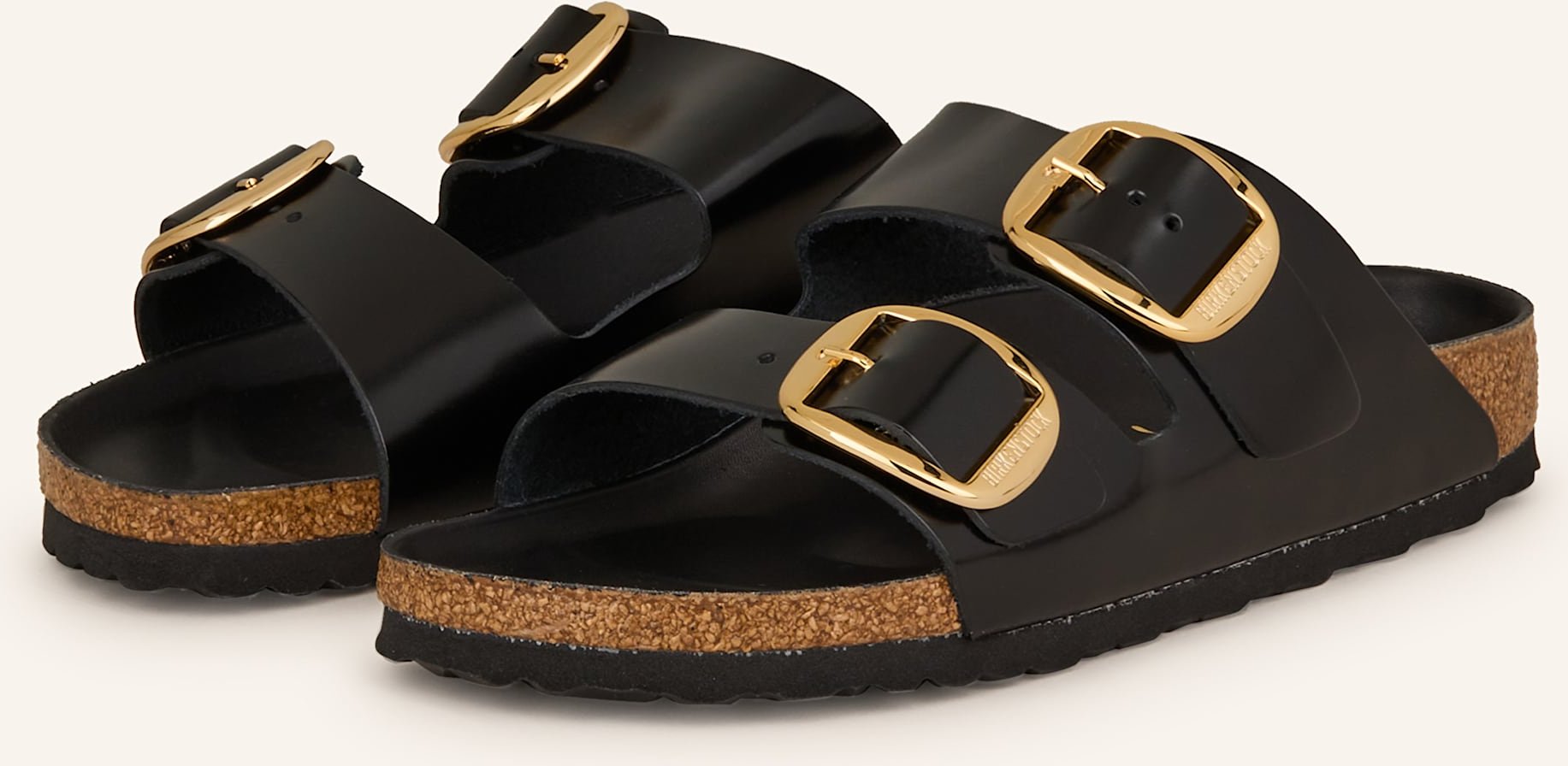 Birkenstock Pantoletten Arizona Big Buckle Lena schwarz