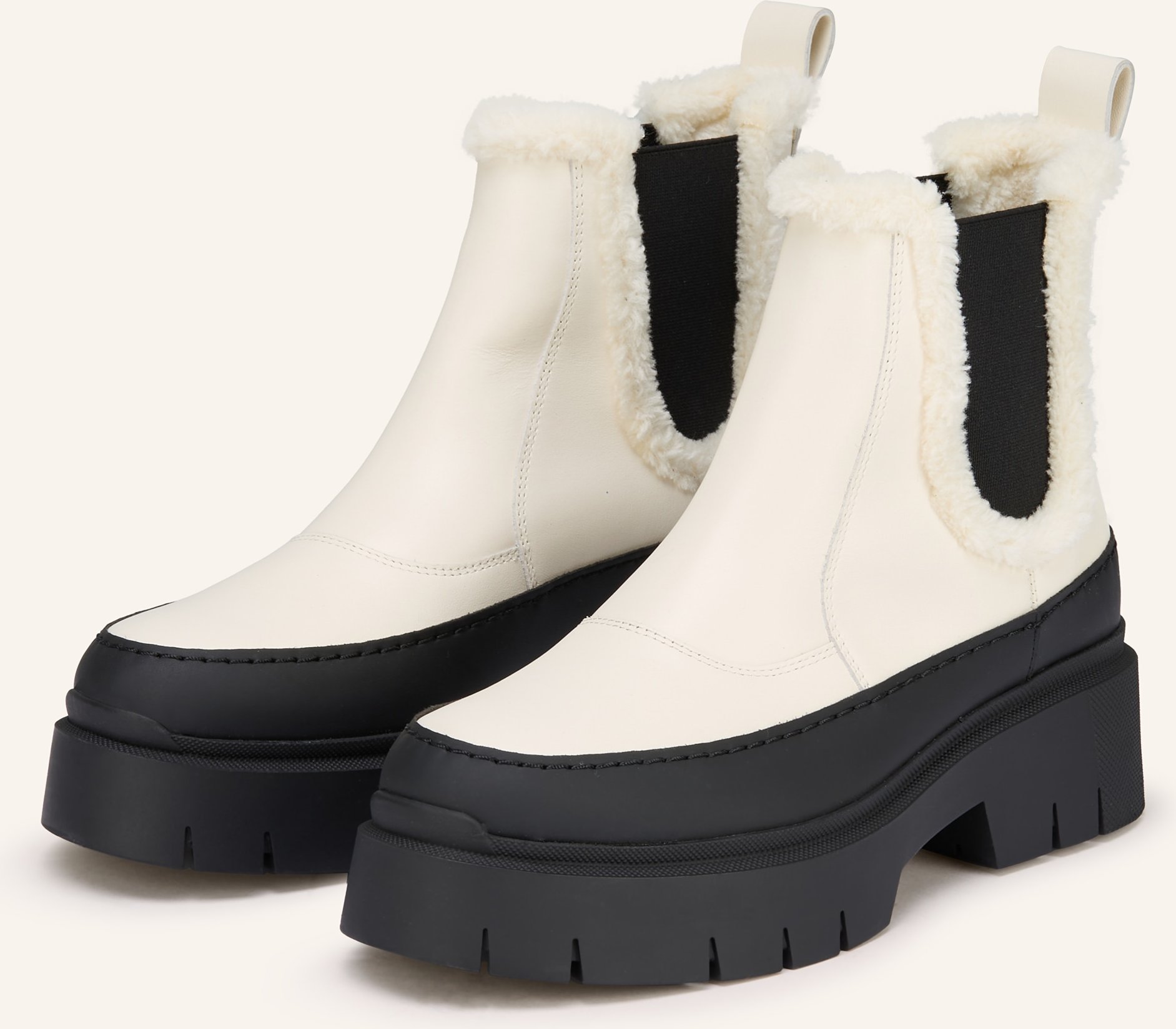 Hugo Chelsea-Boots Kris weiss