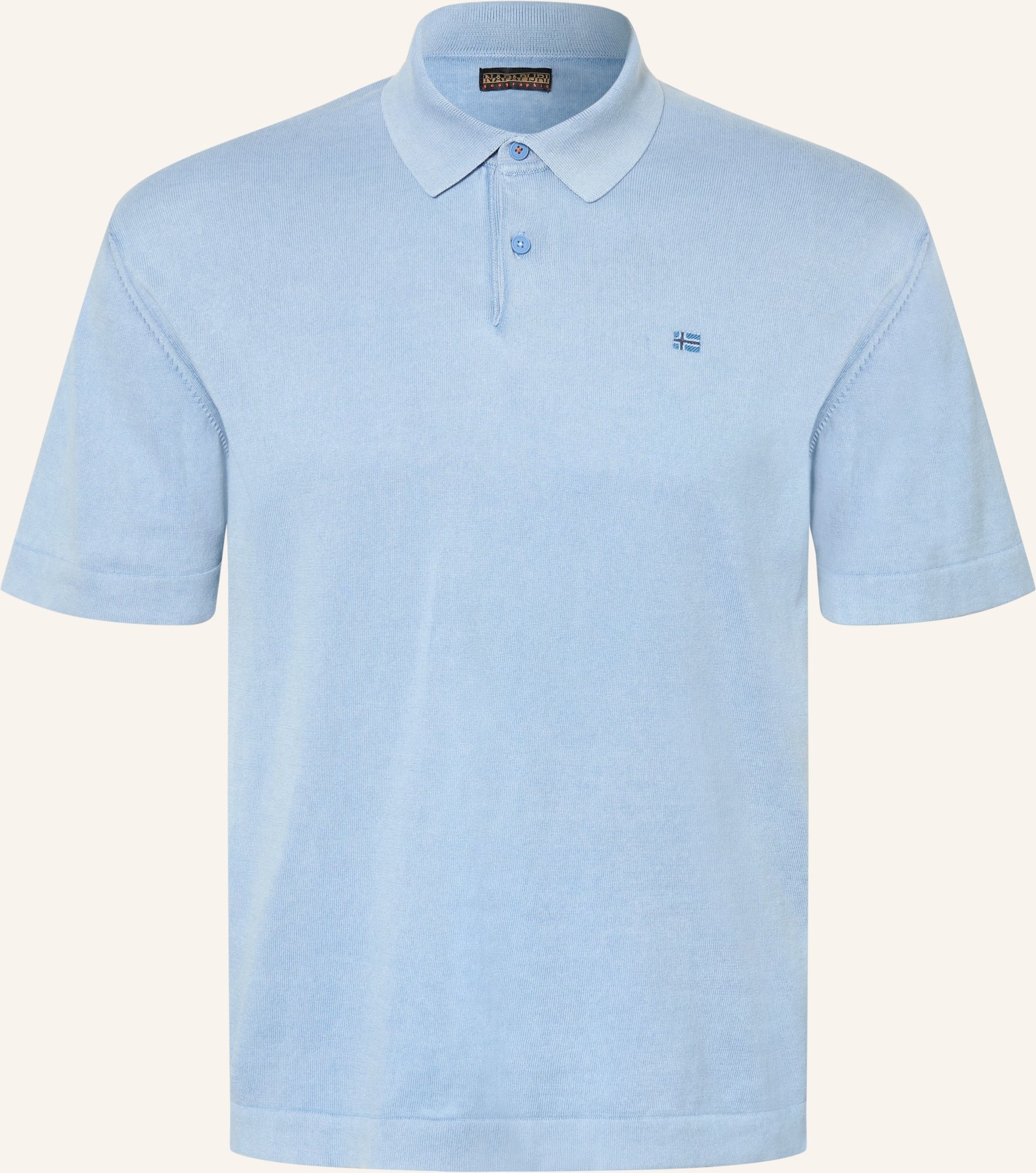 Napapijri Jersey-Poloshirt Hudson blau
