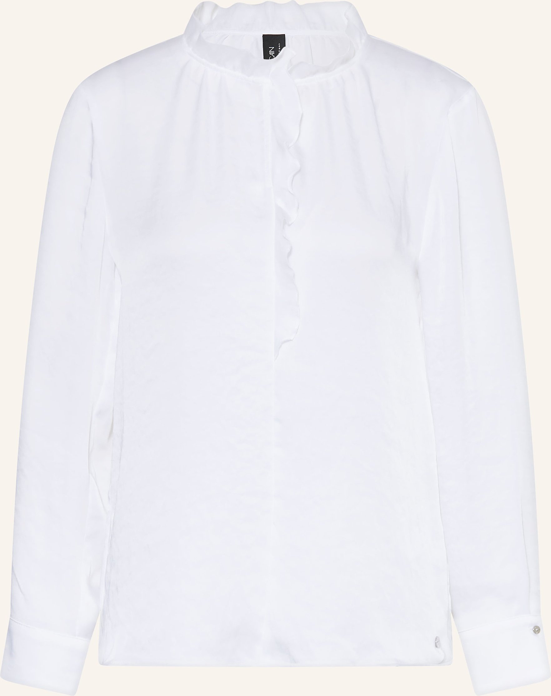 Marc Cain Blusenshirt Mit Volants weiss
