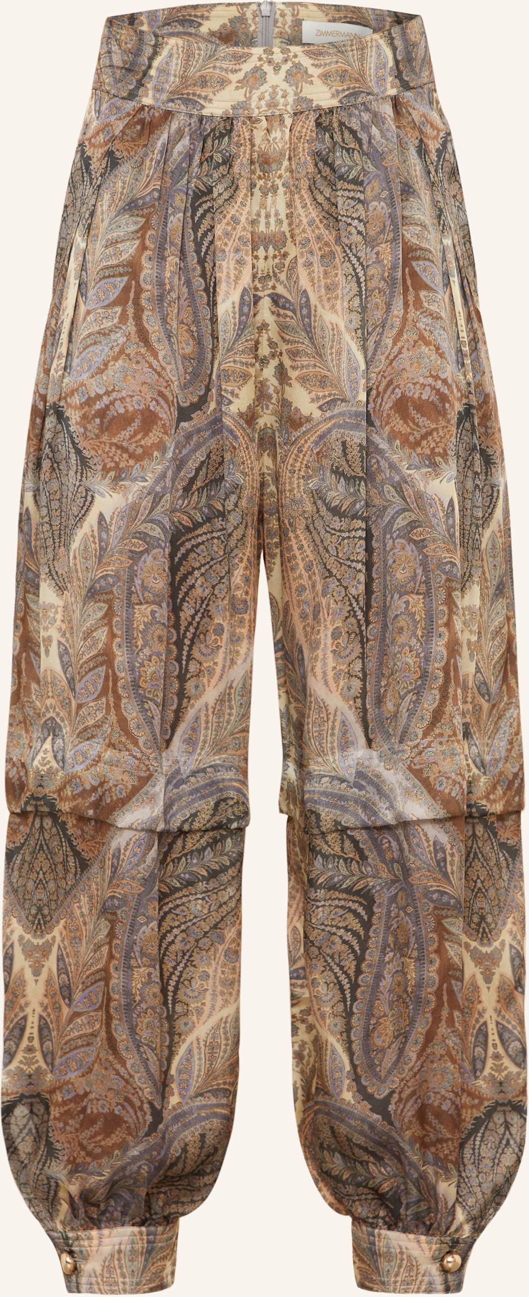 Thumbnail - Zimmermann Seidenhose Hypnotic grau