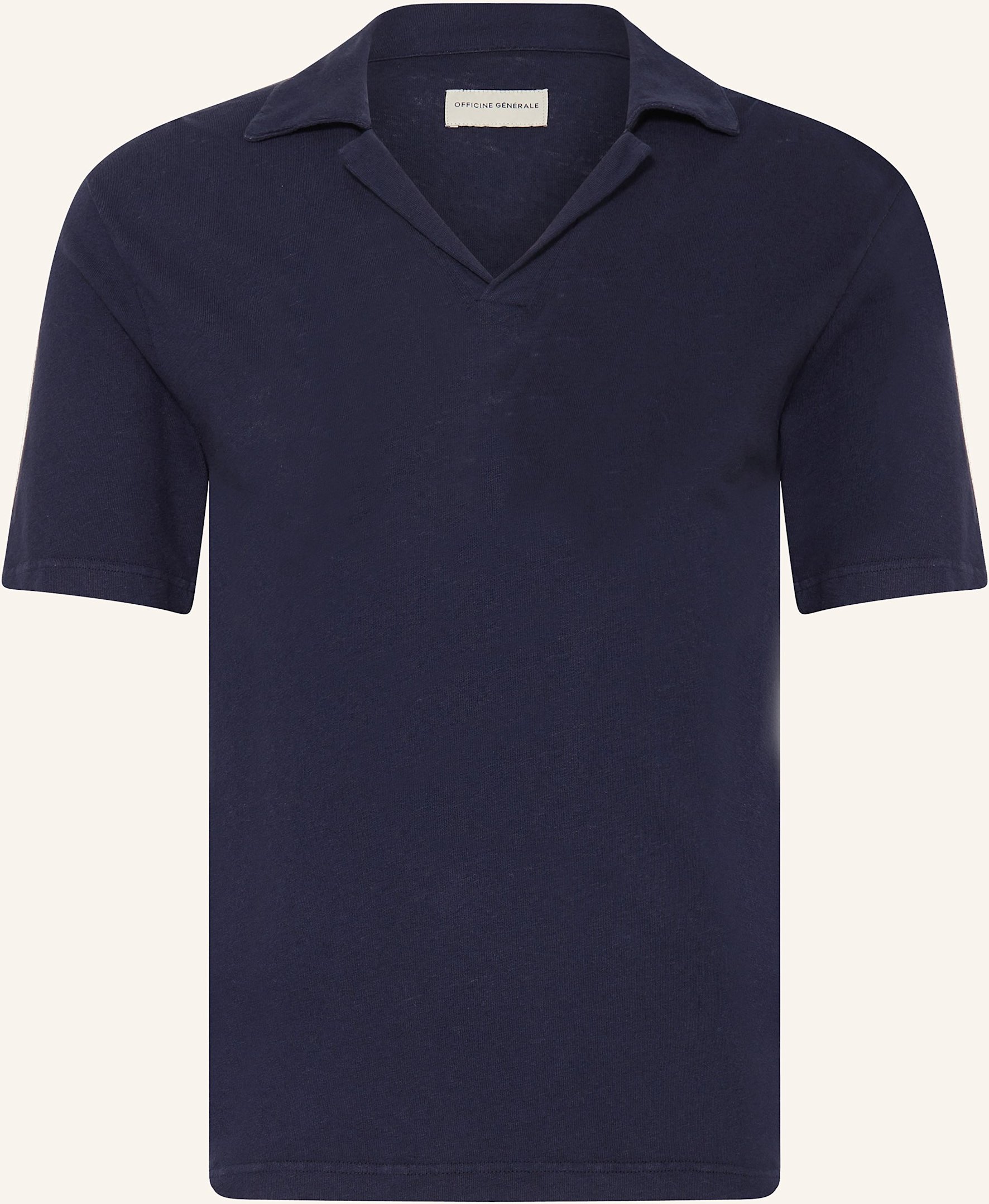 Officine Générale Jersey-Poloshirt Simon blau
