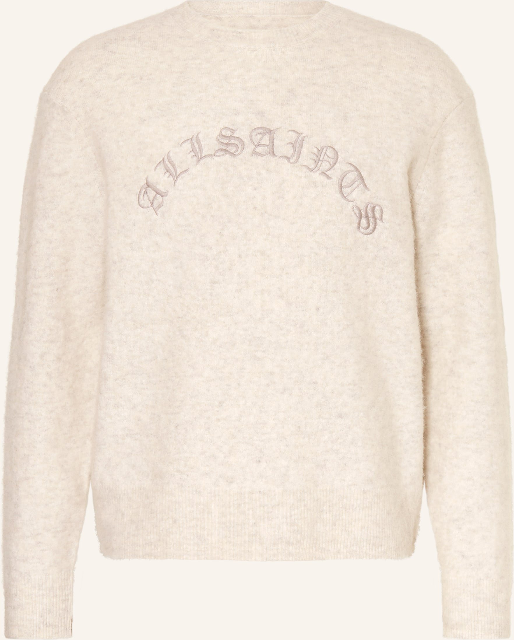 Allsaints Pullover Curv Mit Alpaka beige