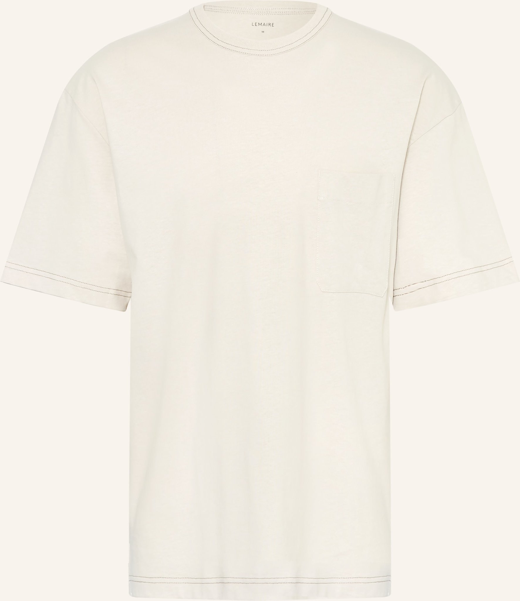 Thumbnail - Lemaire T-Shirt Mit Leinen weiss