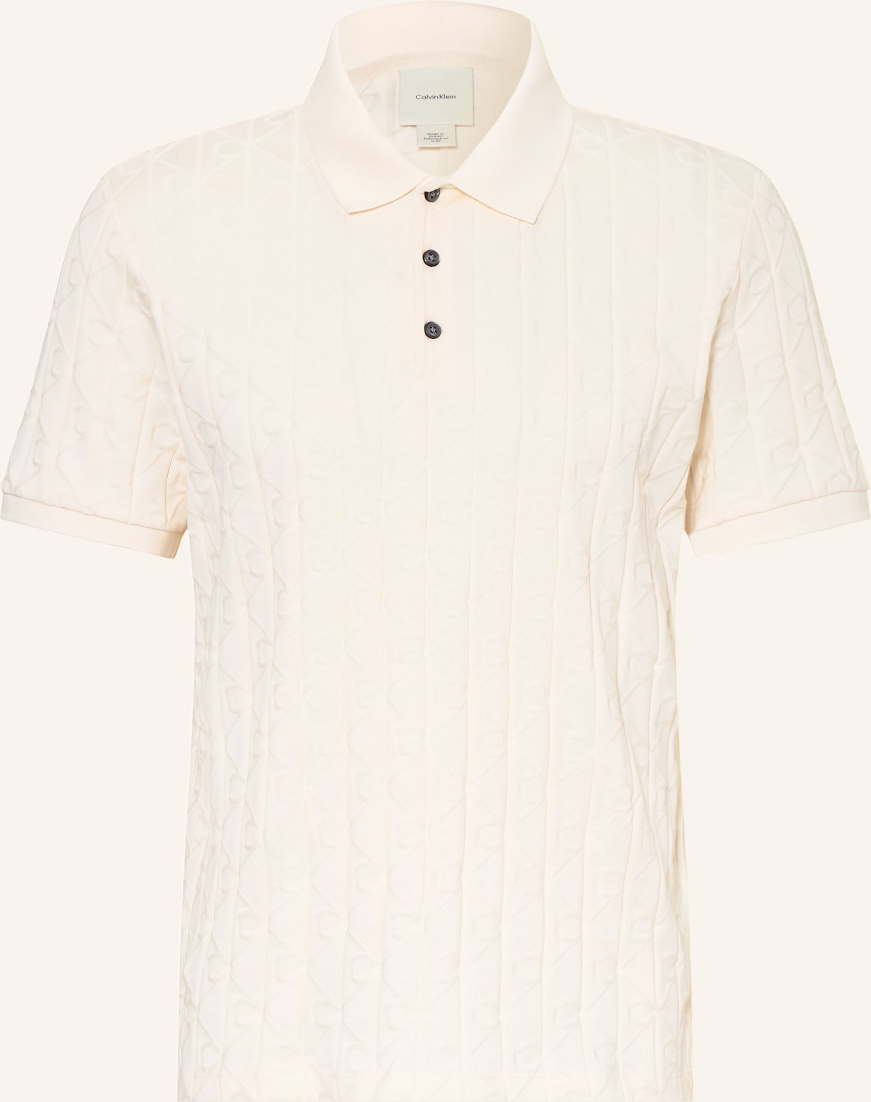 Calvin Klein Jersey-Poloshirt weiss
