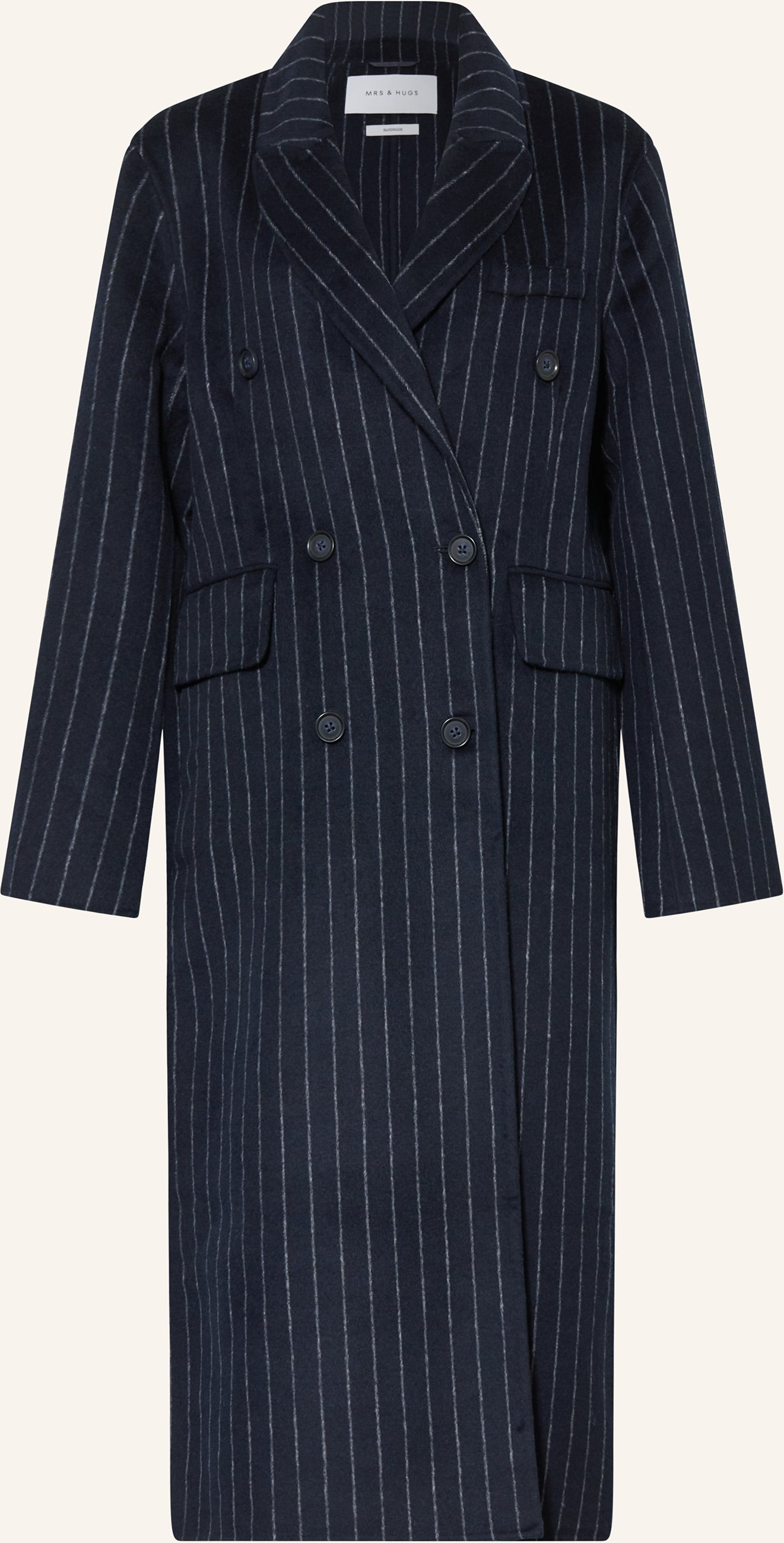 Mrs & Hugs Mantel grau