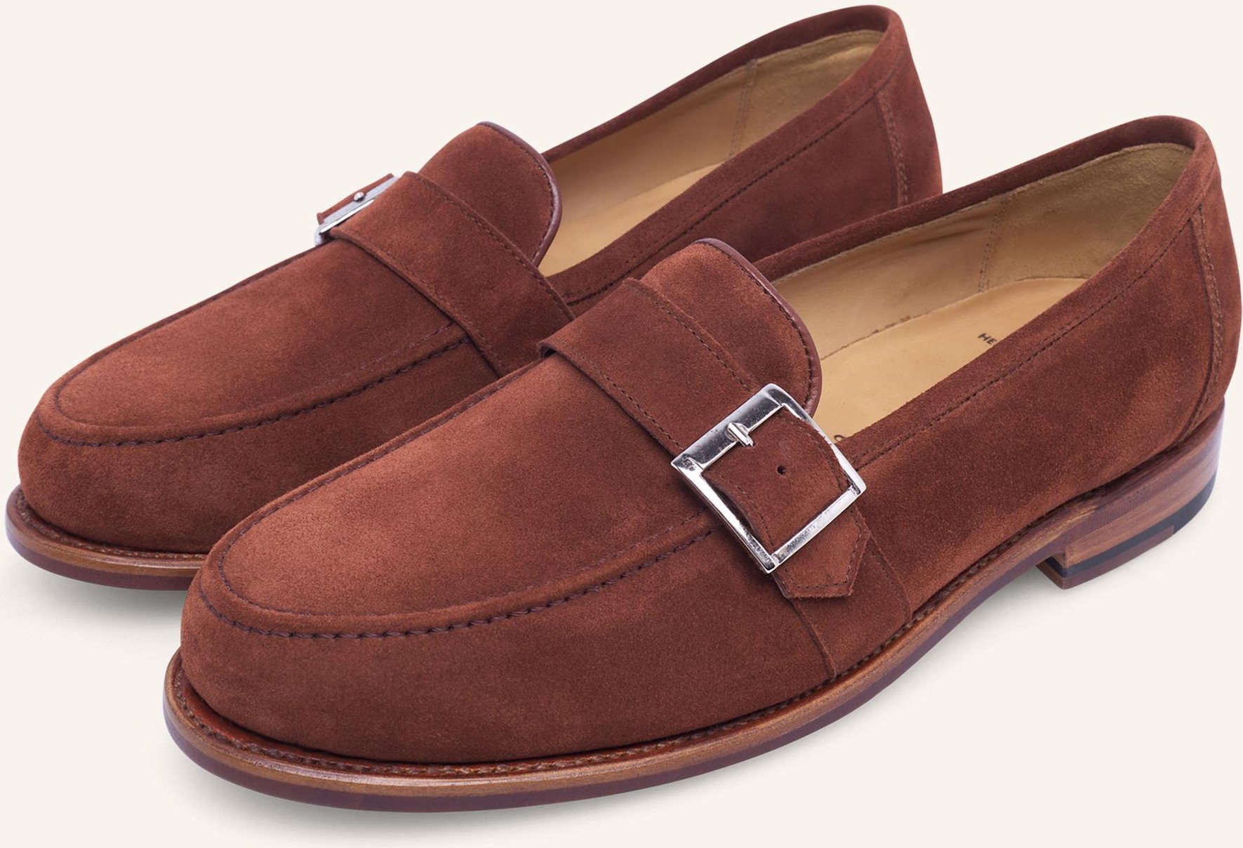 Thumbnail - Heinrich Dinkelacker Loafer Wien Single Monk V braun