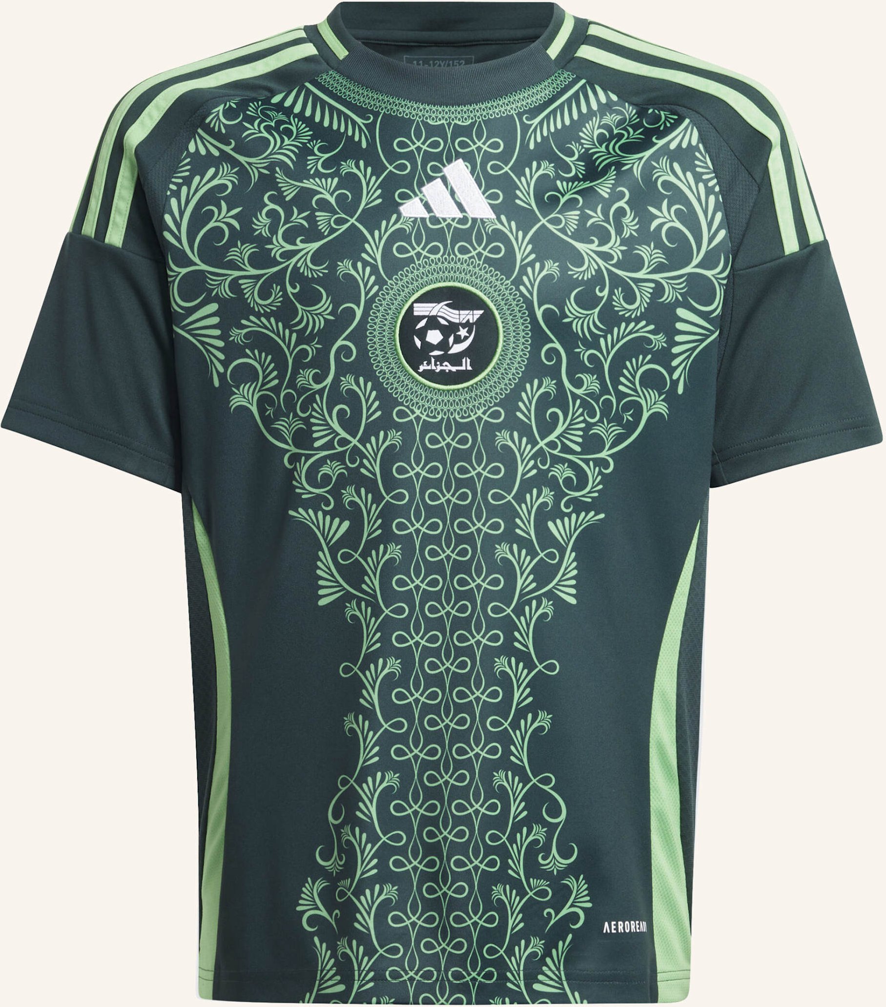 Adidas Algerien 24 Kids Auswärtstrikot gruen
