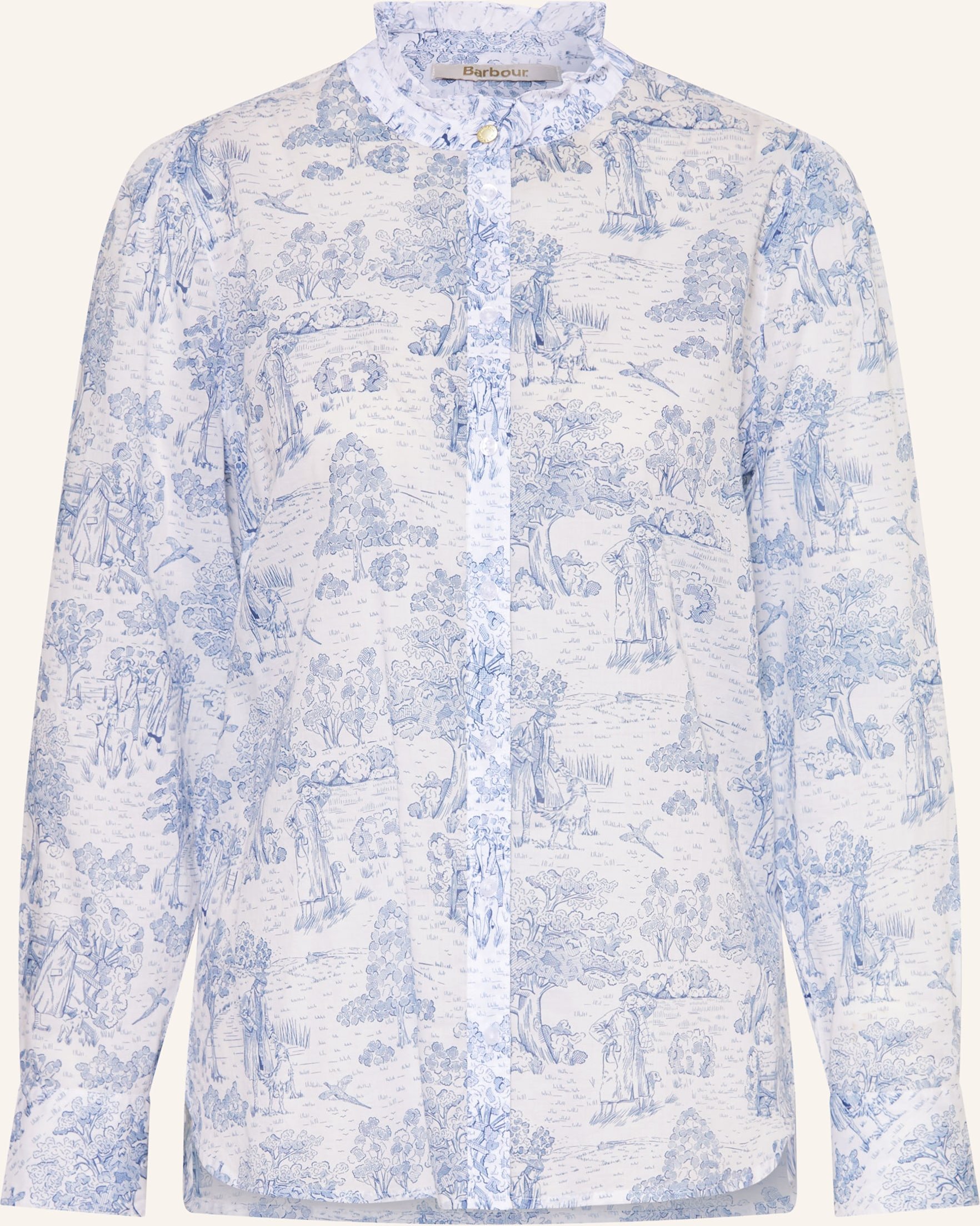 Barbour Bluse Wisteria blau