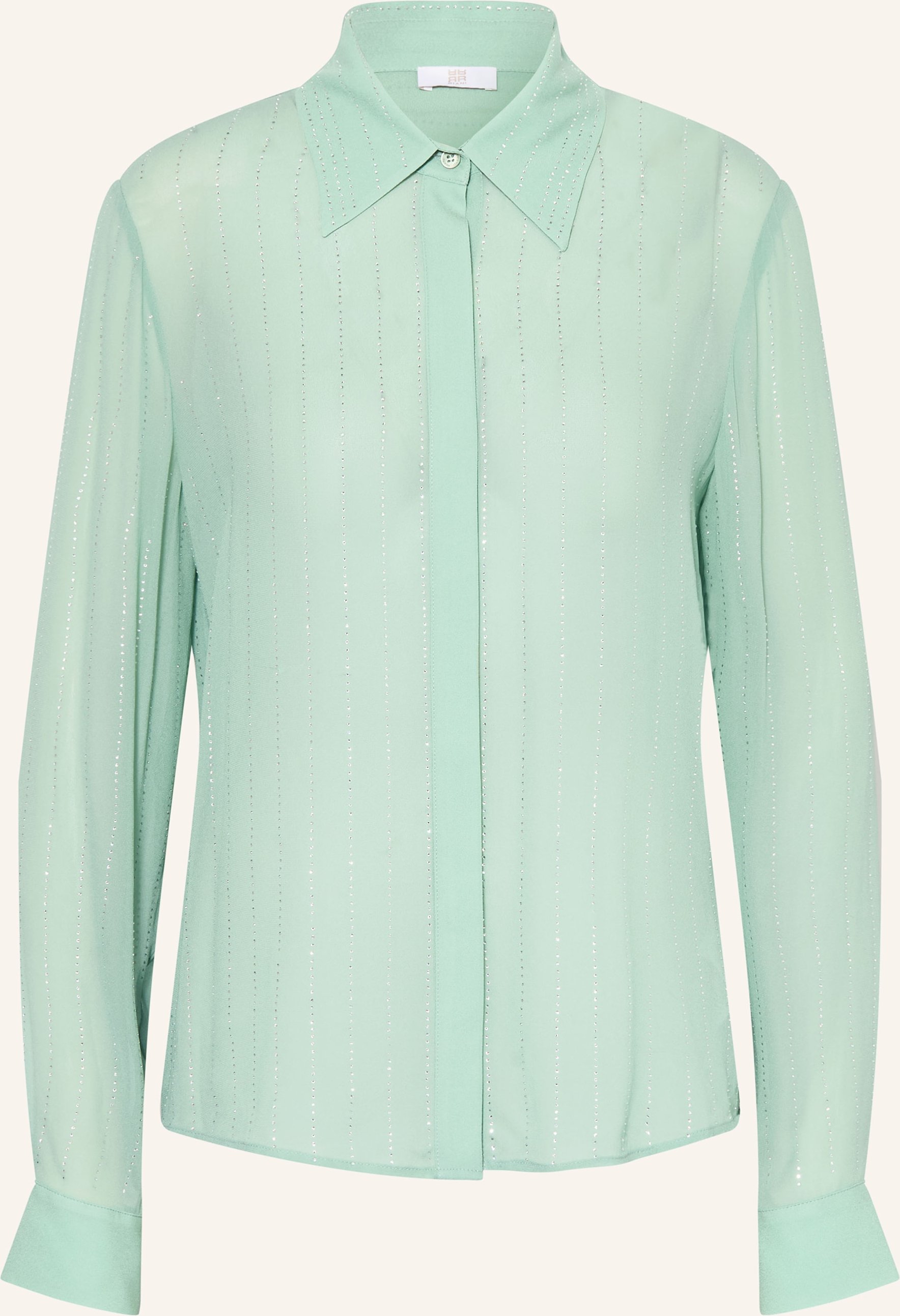 Riani Hemdbluse Mit Schmucksteinen gruen