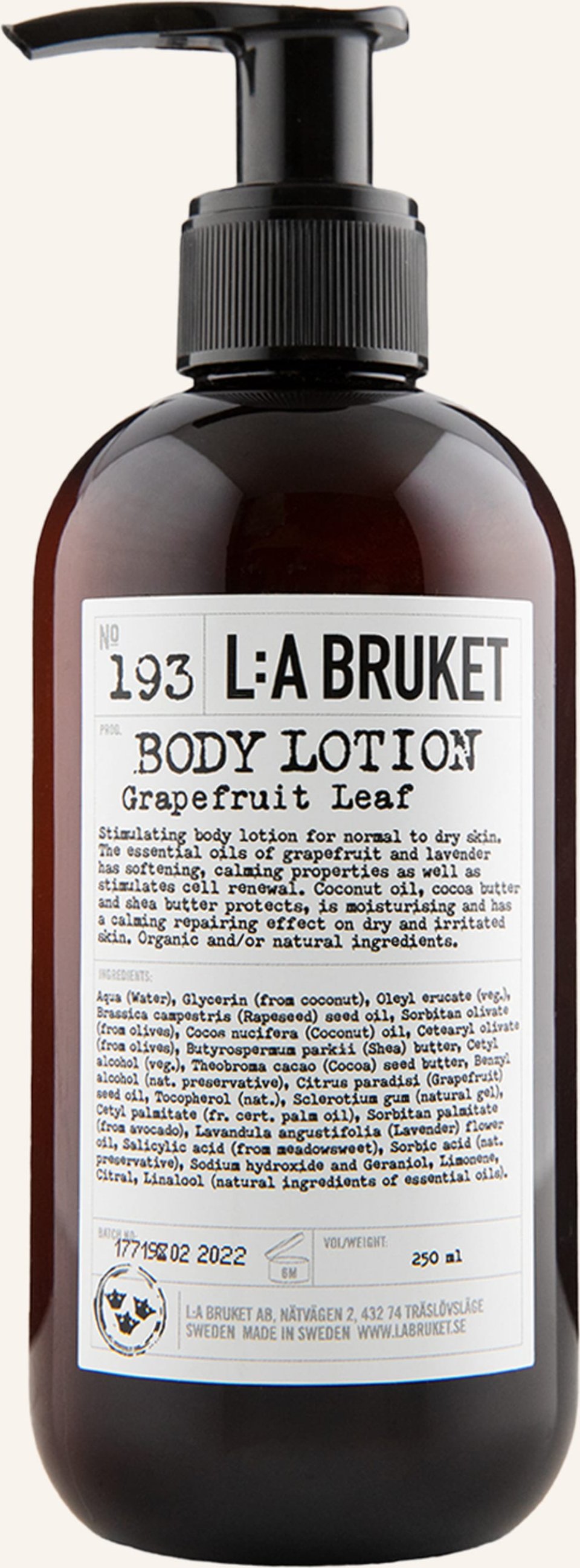 L:A Bruket Bodylotion Volumen: 240 ml