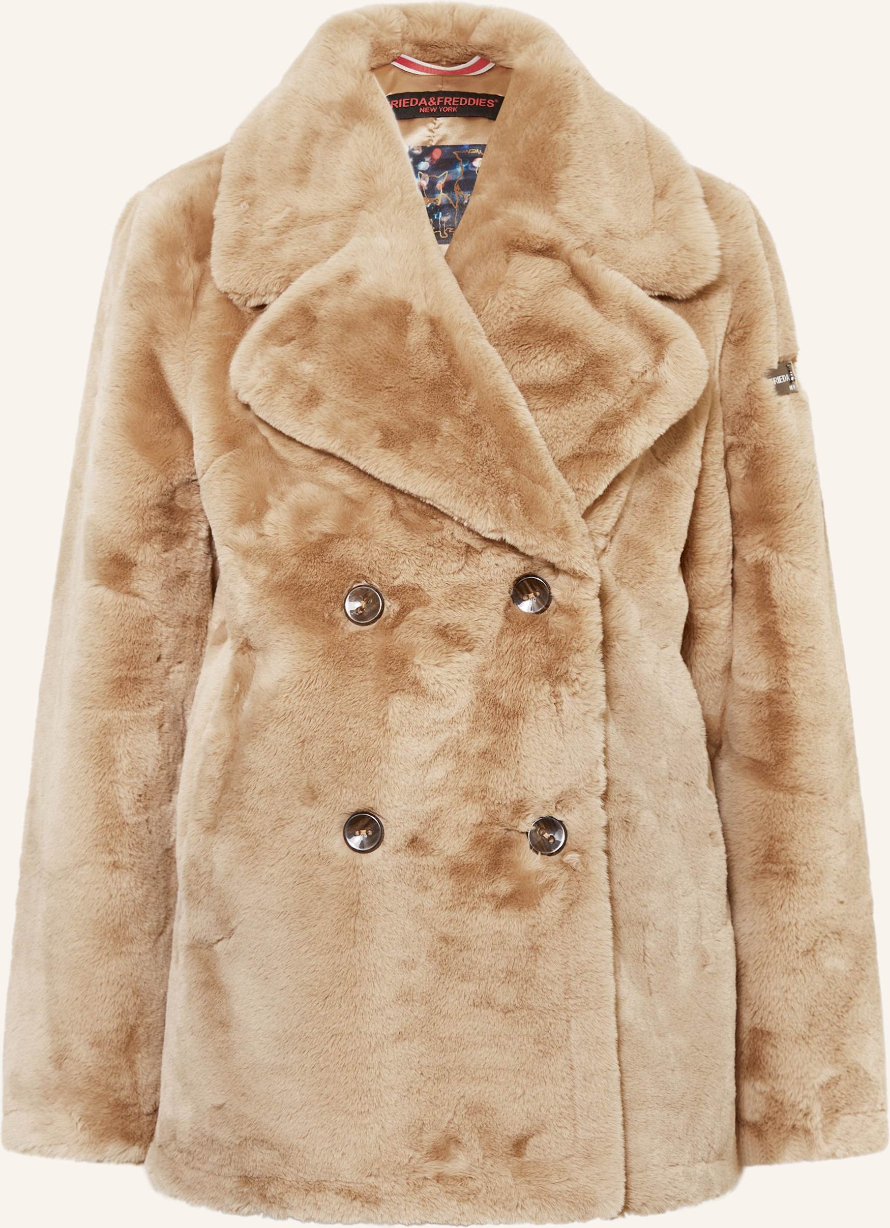 Frieda & Freddies Kunstfell-Jacke Darlah beige