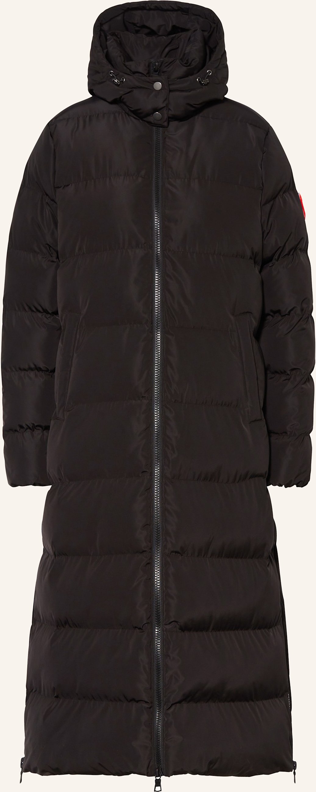 Thumbnail - No.1 Como Steppmantel Mit Abnehmbarer Kapuze schwarz