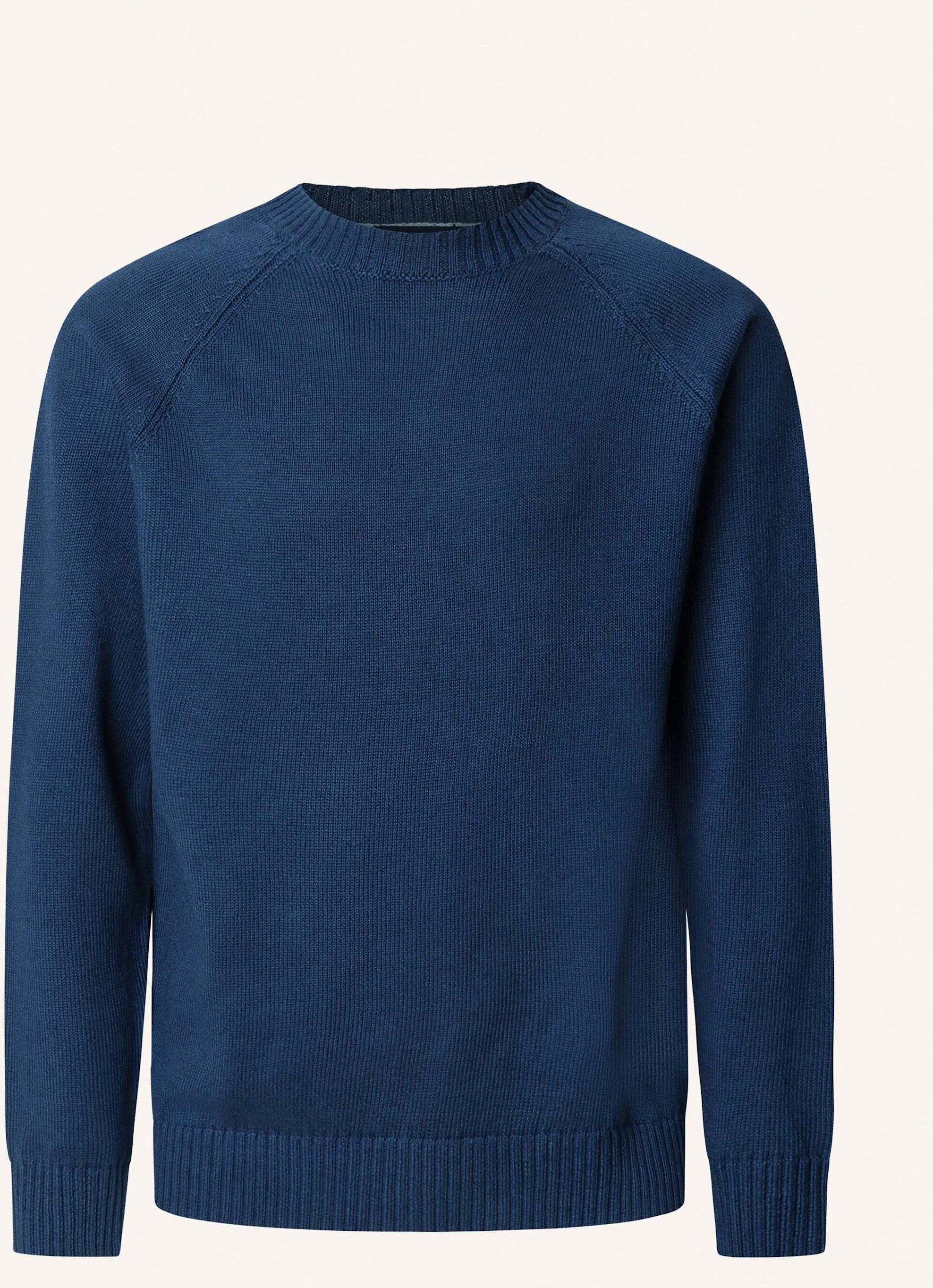 Hackett London Pullover Summer Lin Cot Crew blau