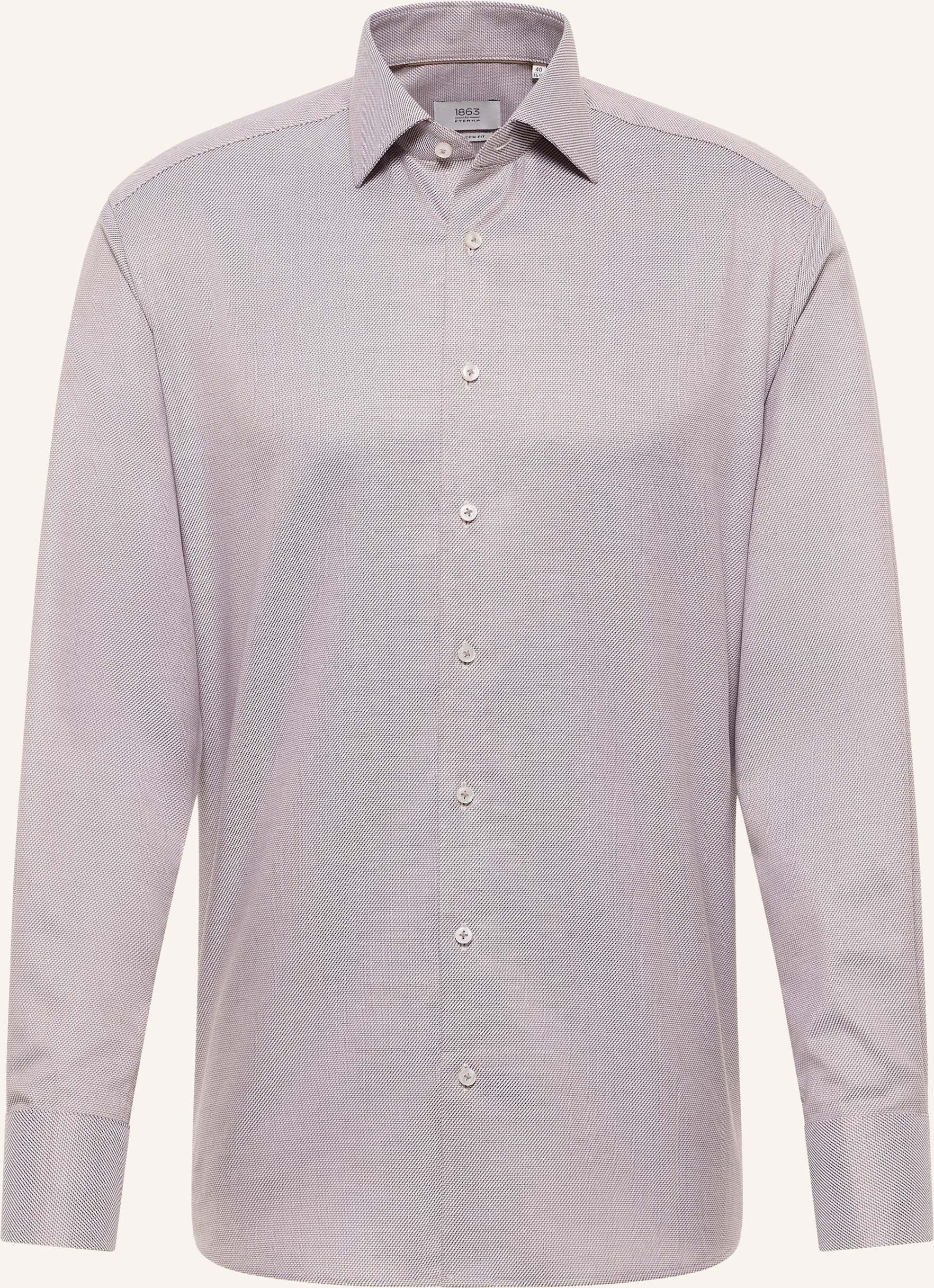 1863 By Eterna Hemd Modern Fit braun