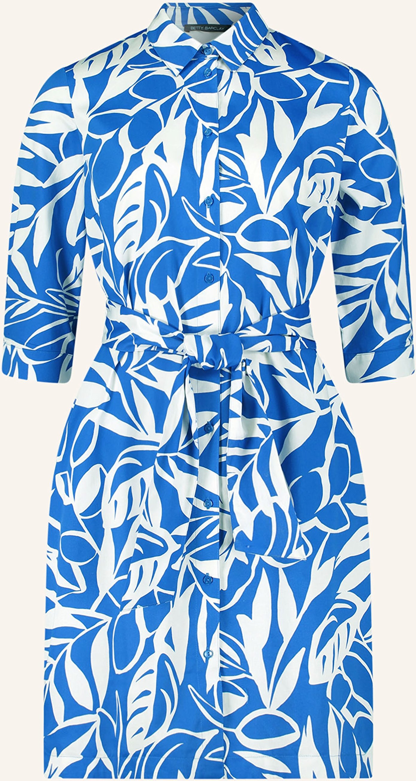 Betty Barclay Hemdblusenkleid Mit 3/4-Arm blau