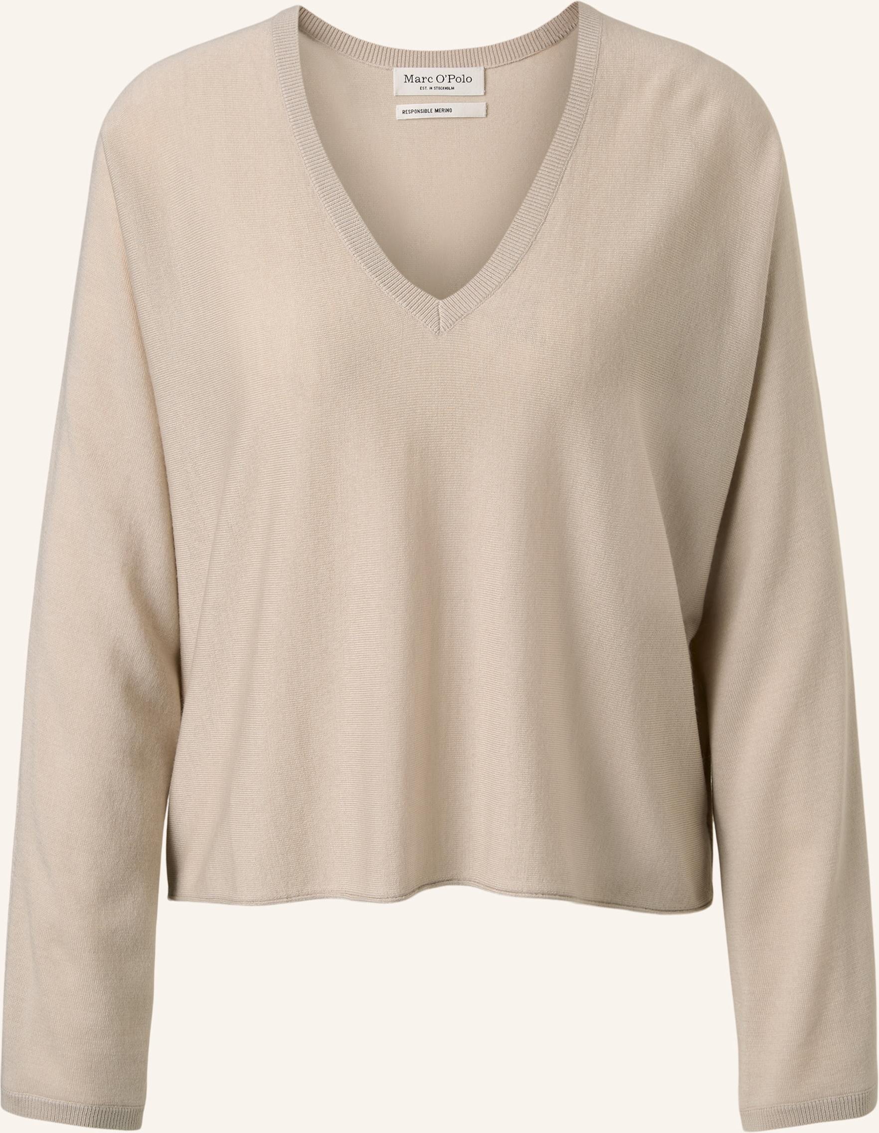 Marc O'polo V-Neck-Pullover grau