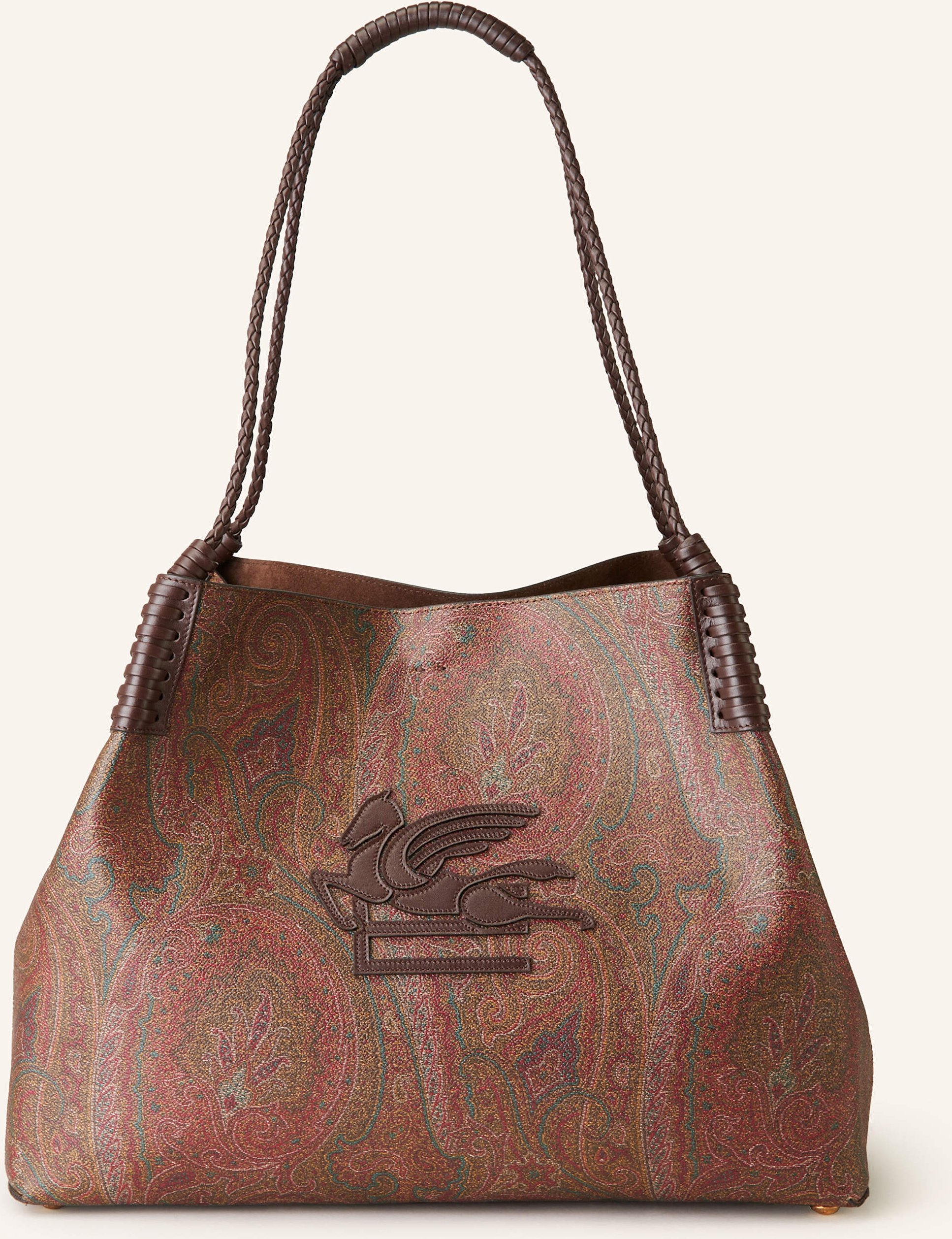 Etro Shopper Medium Mit Pouch braun