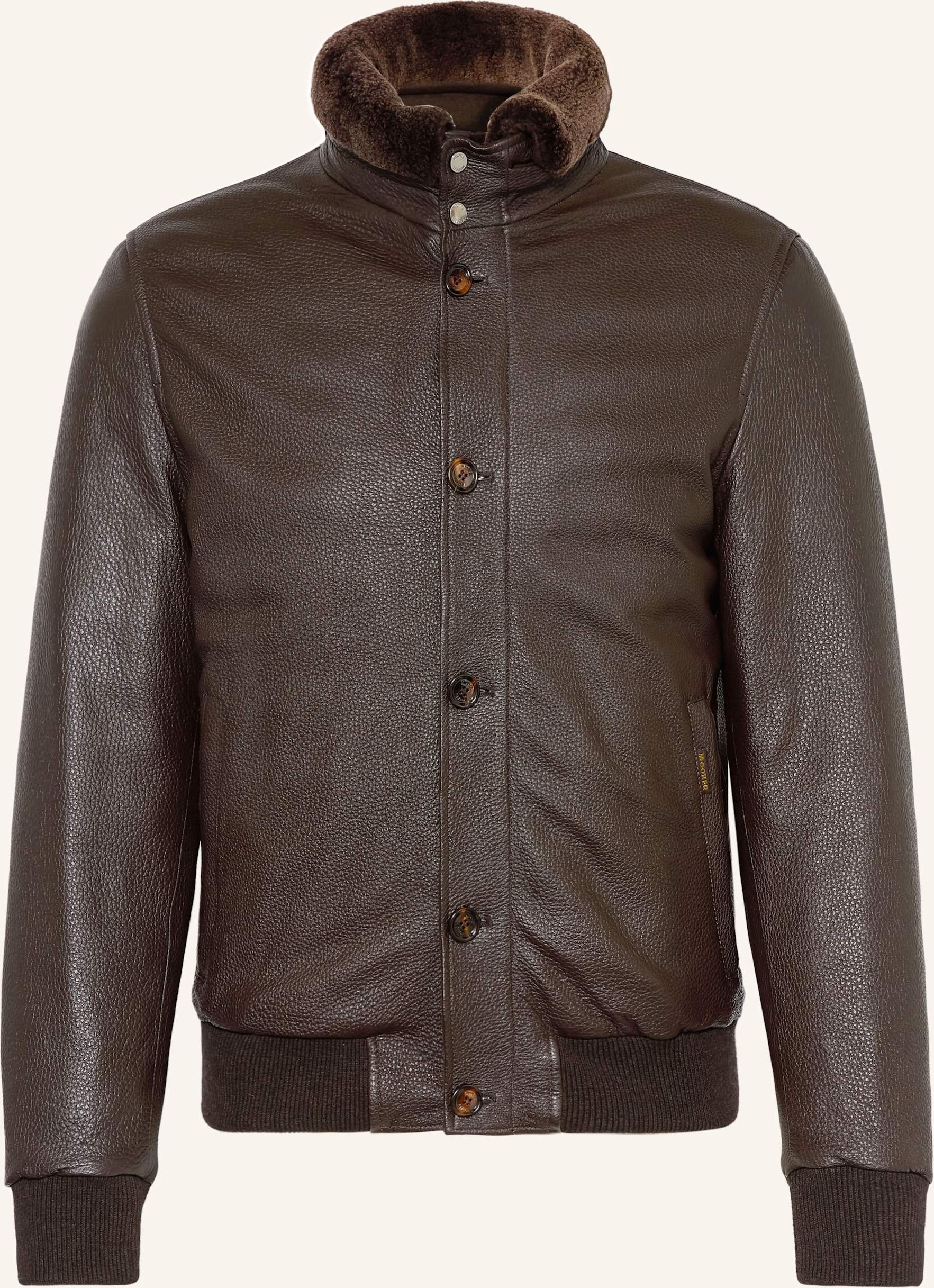 Thumbnail - Moorer Lederjacke braun