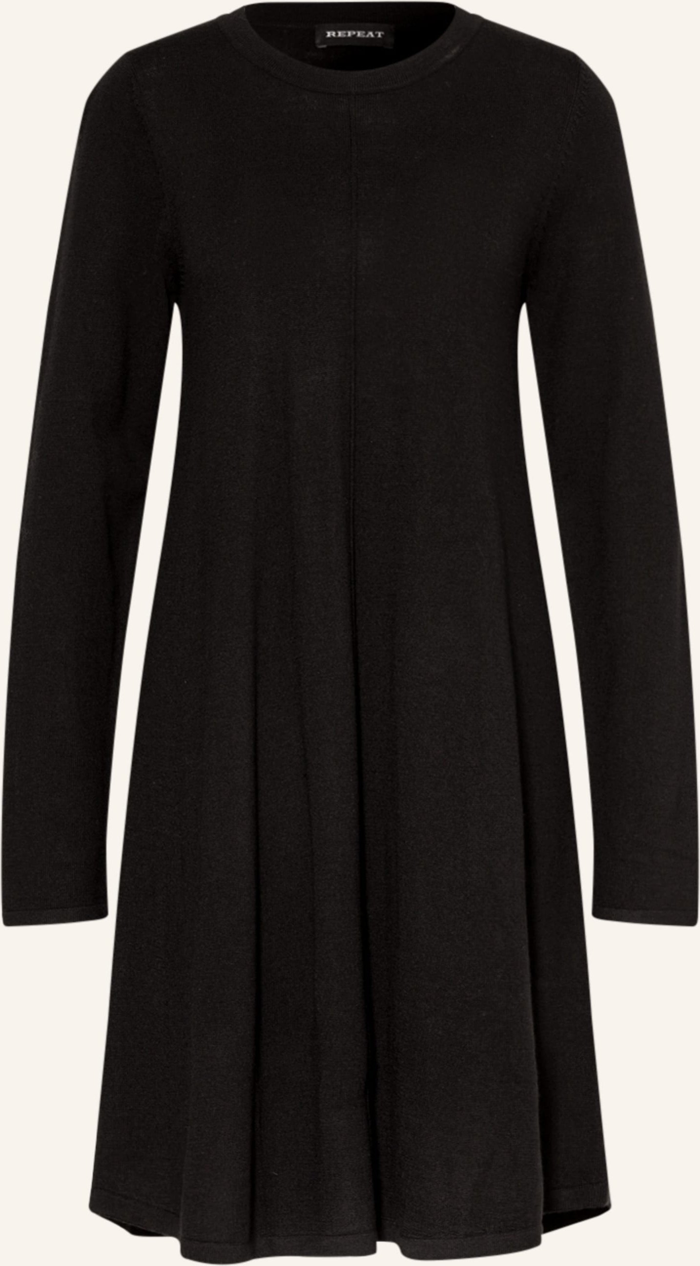 Repeat Strickkleid schwarz