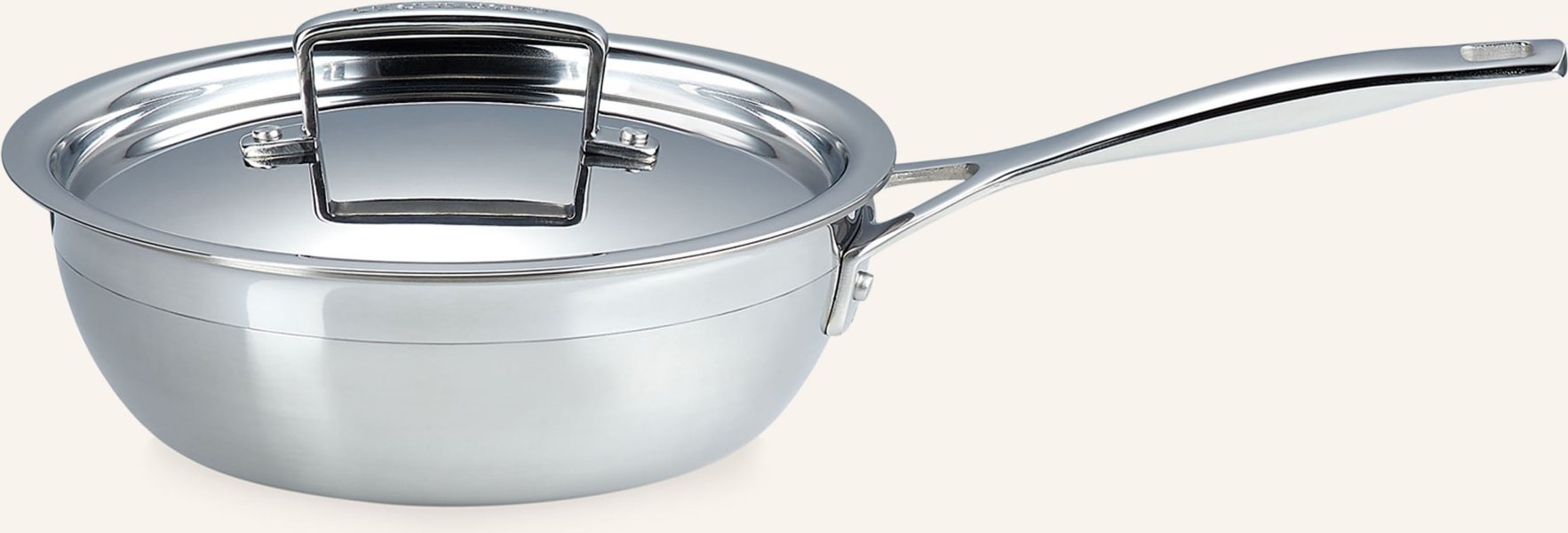 Le Creuset Sauté-Pfanne silber
