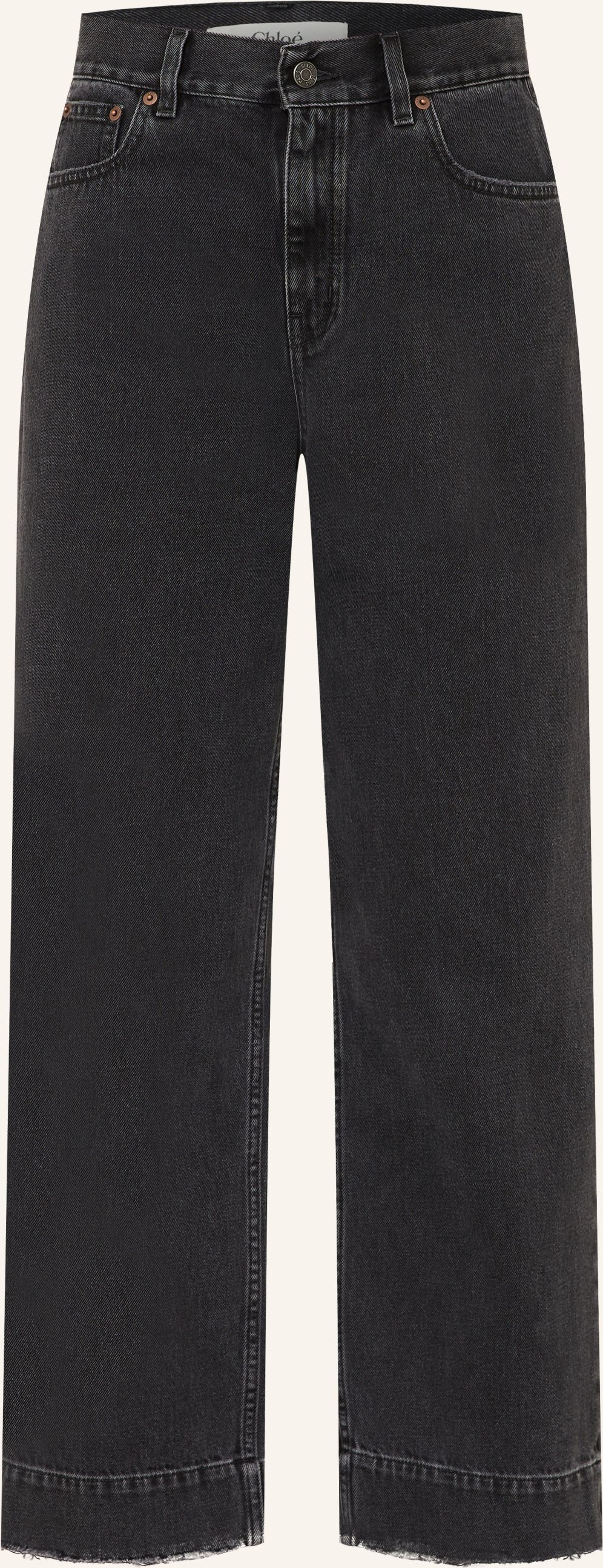 Chloé Straight Jeans schwarz