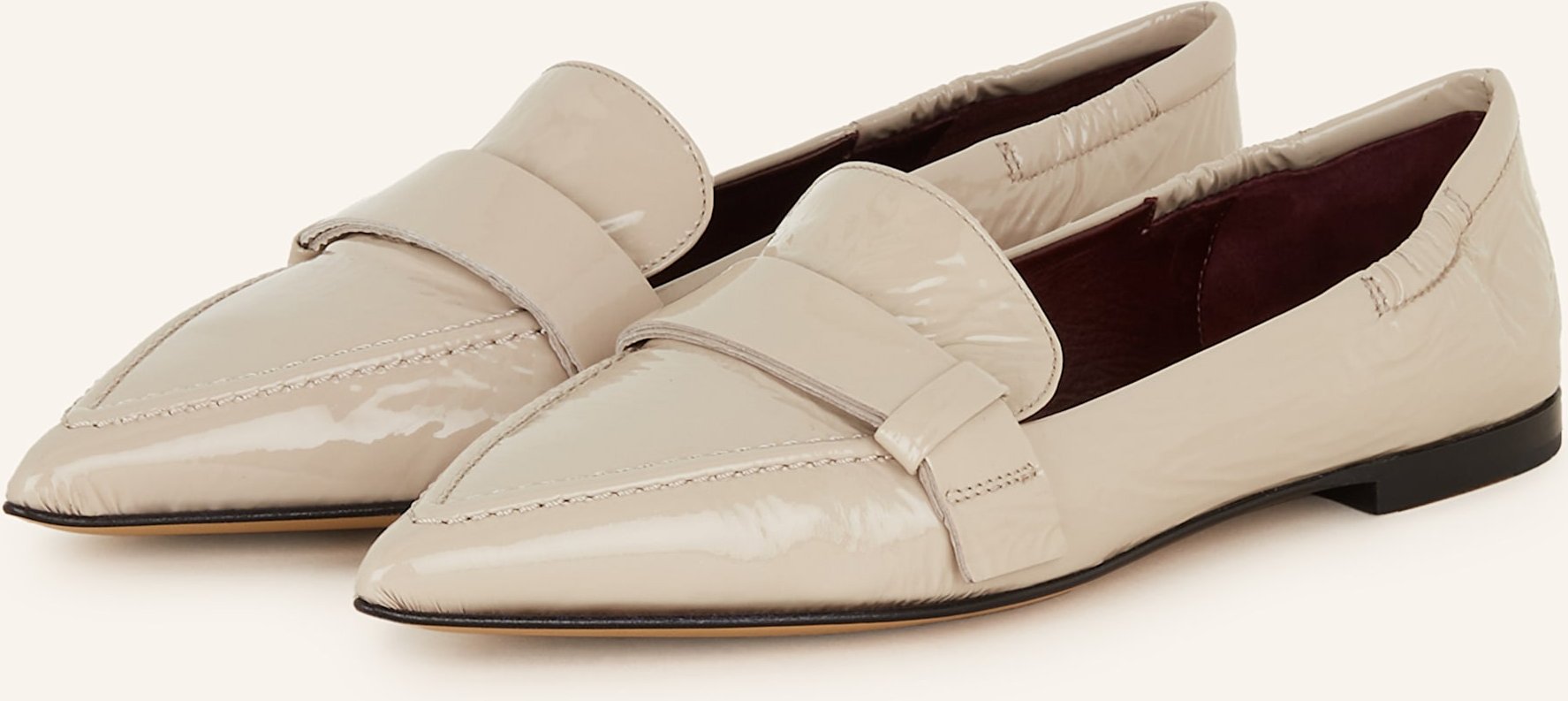 Thumbnail - Pomme D'or Lack-Loafer Ingrid beige