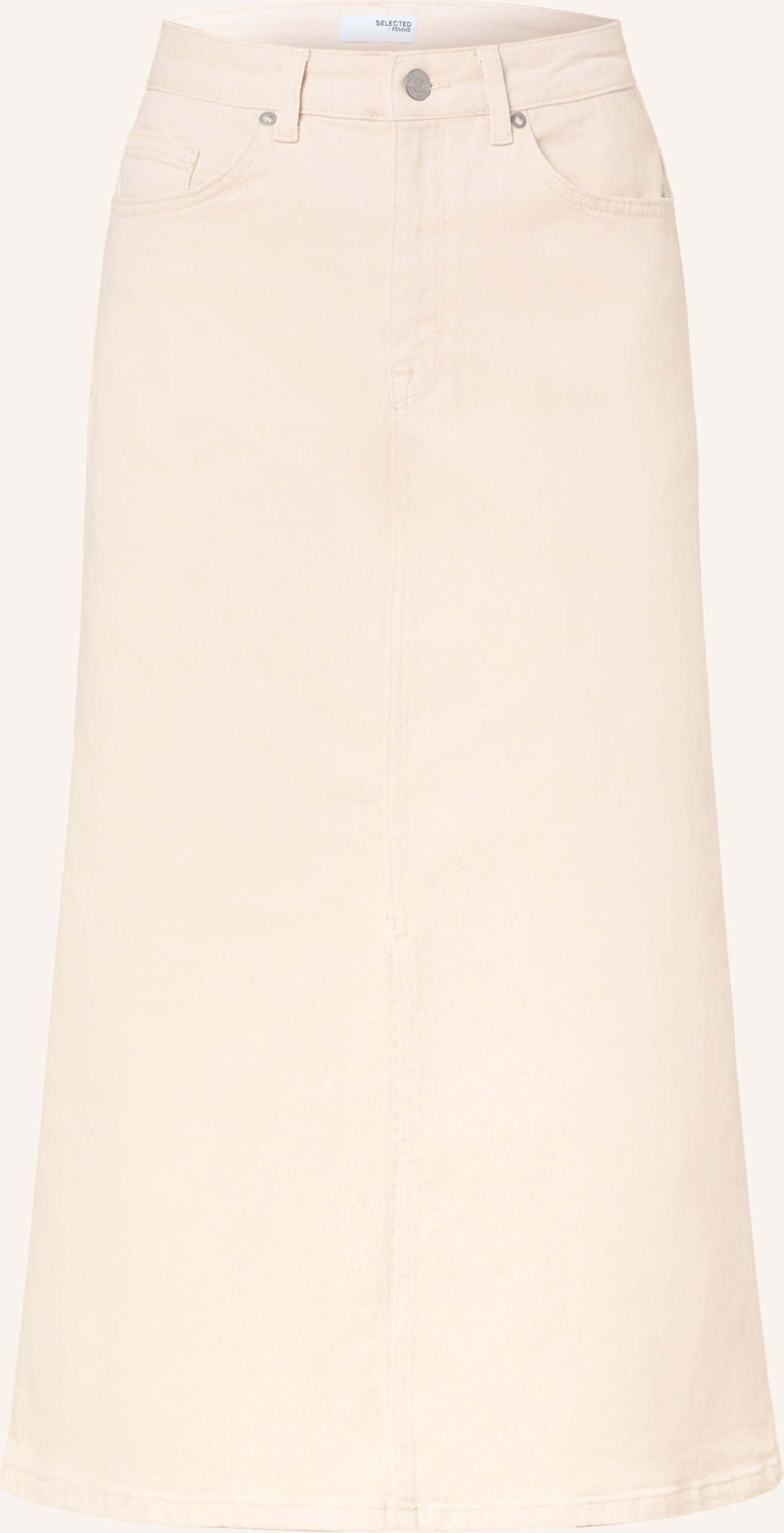 Selected Femme Jeansrock weiss