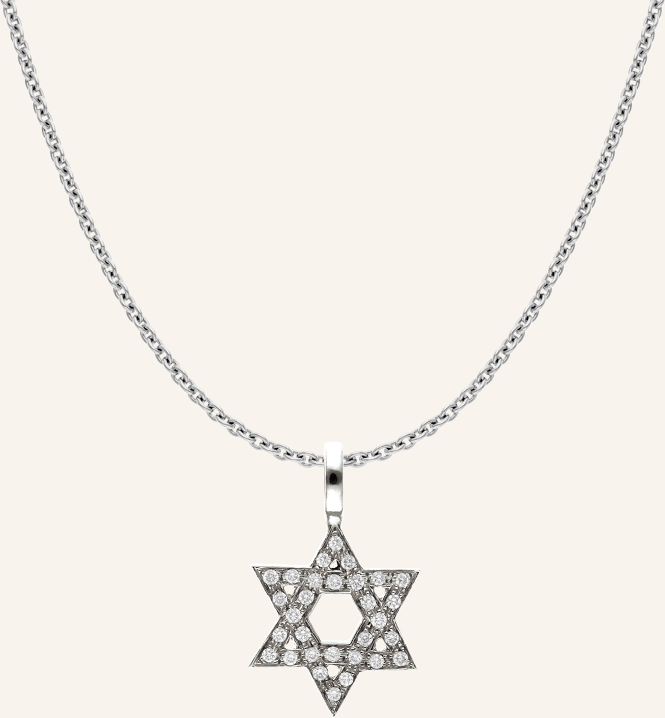 Cada Kette Mini Mini Star Of David silber