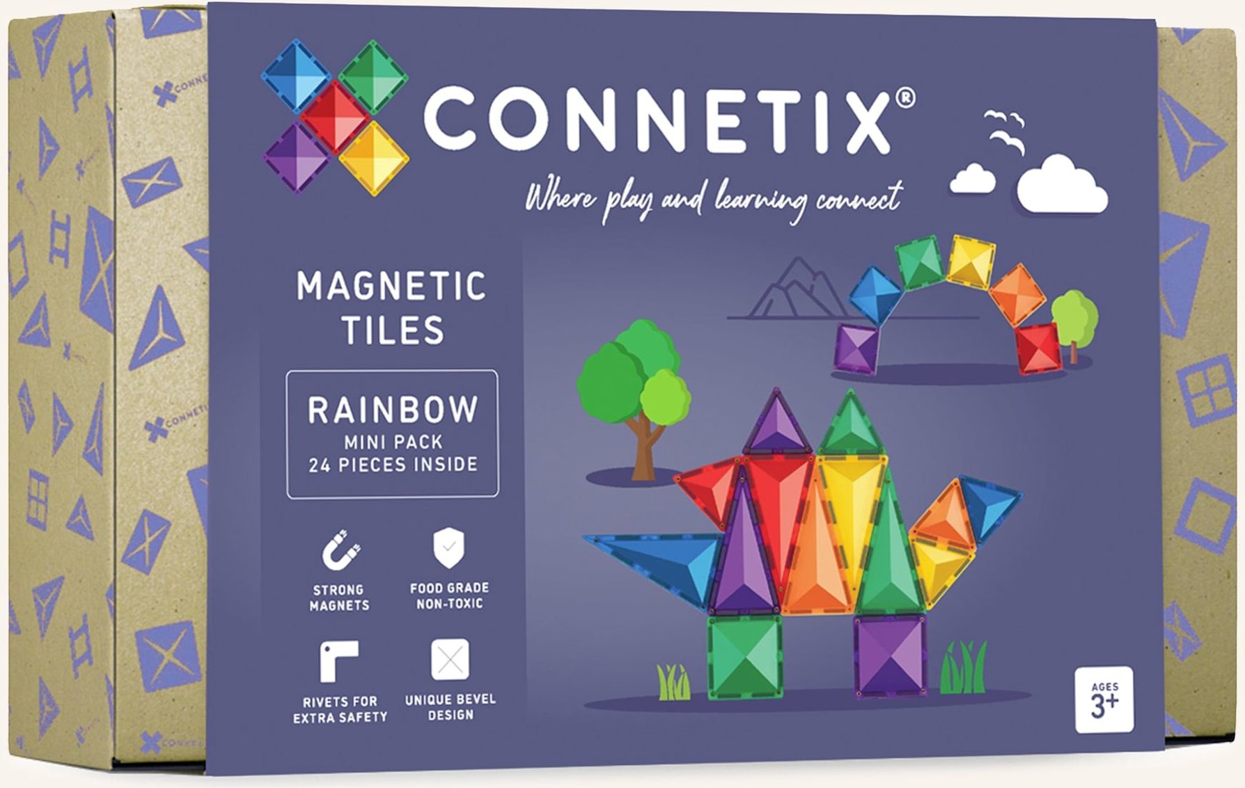 Connetix Mini-Set Regenbogen blau