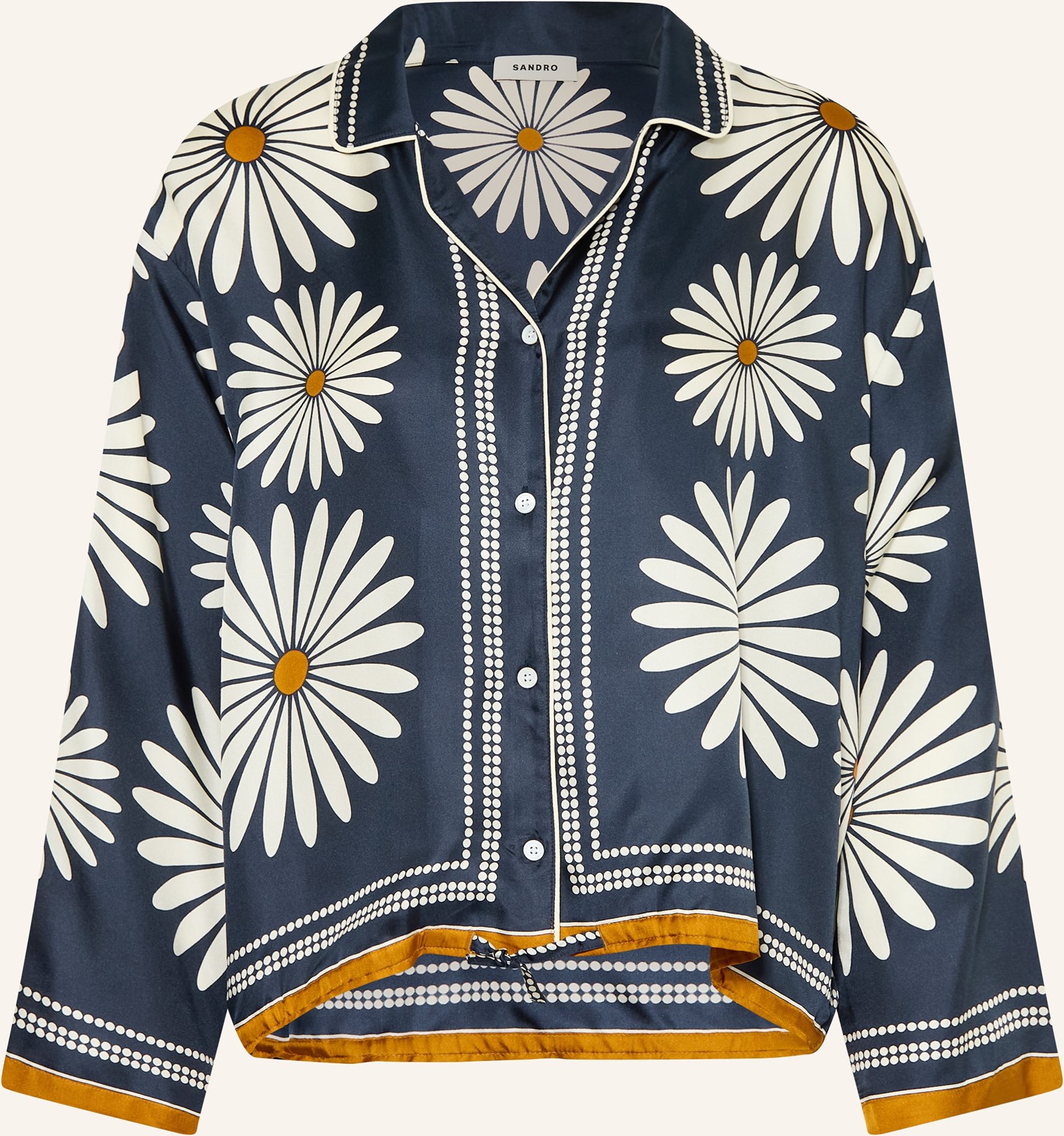 Sandro Seidenbluse blau