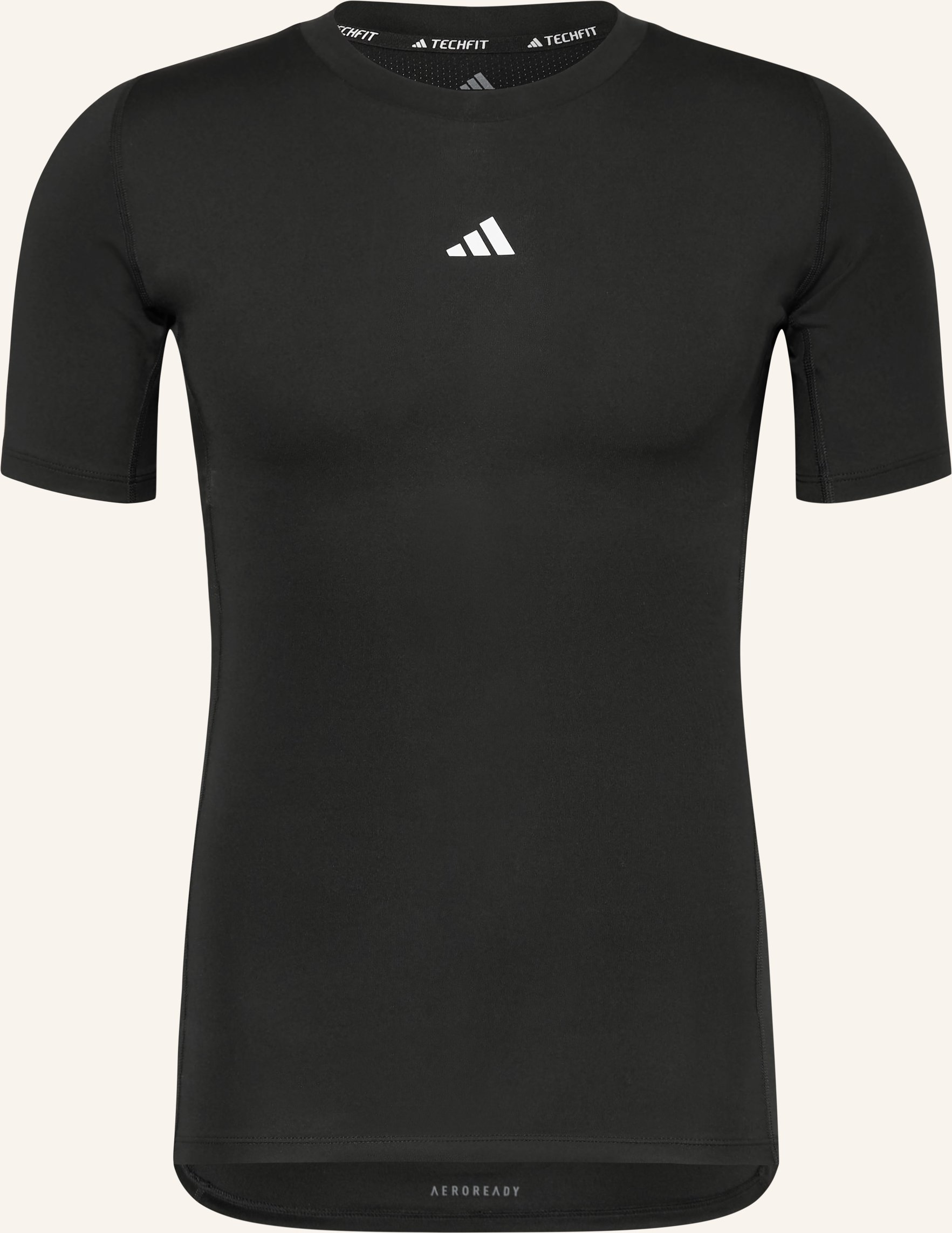 Thumbnail - Adidas T-Shirt Techfit schwarz
