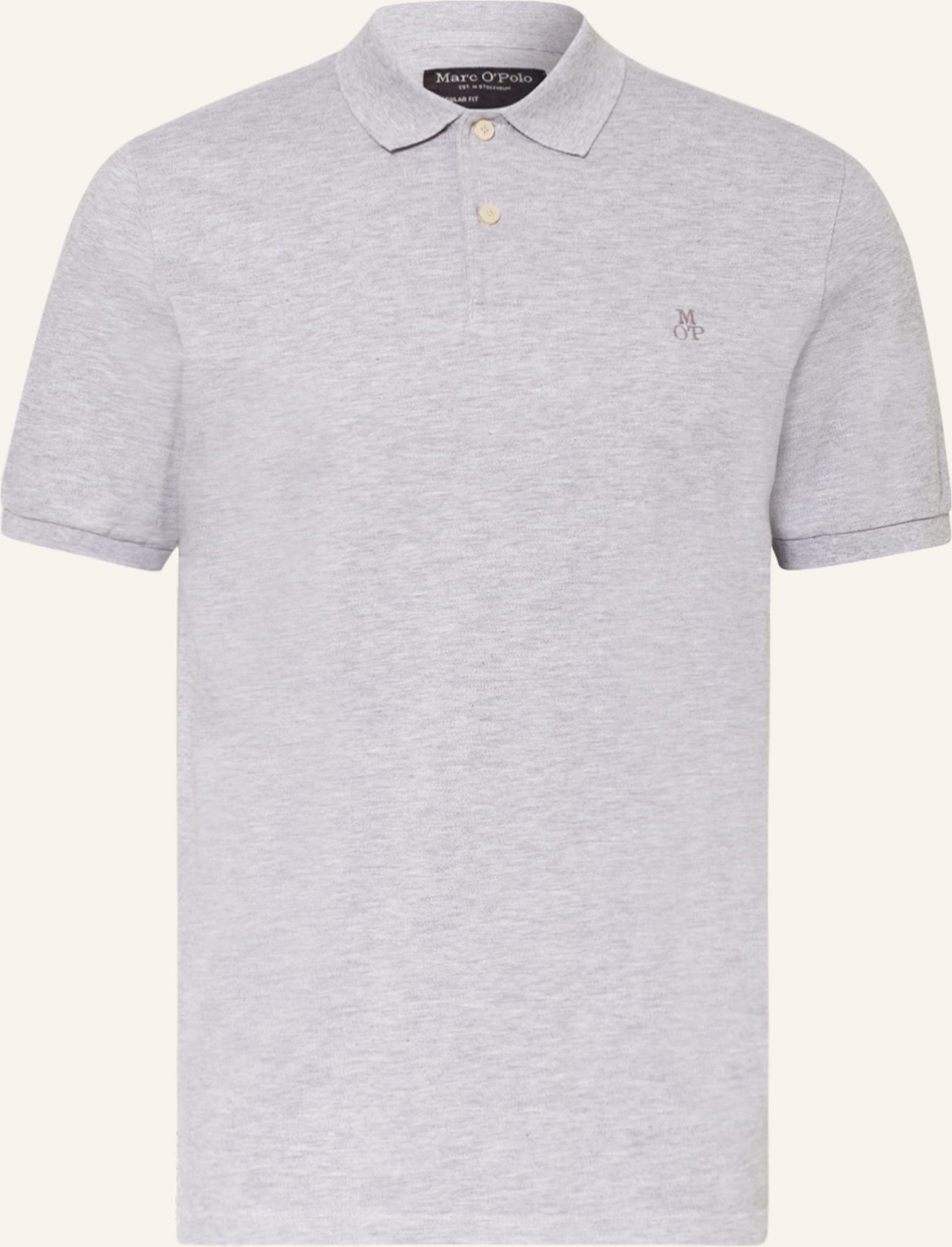 Thumbnail - Marc O'polo Piqué-Poloshirt Regular Fit grau