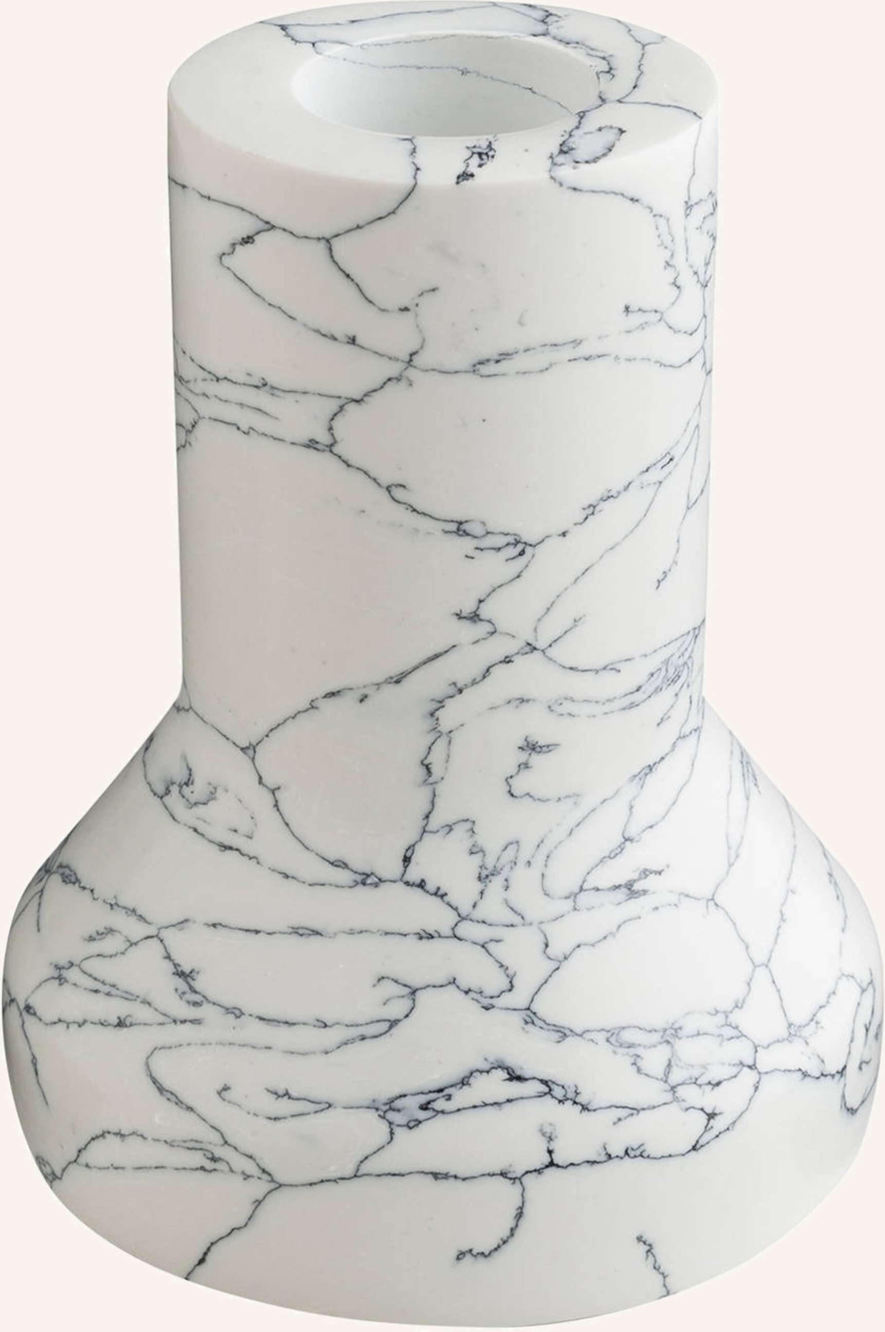 Thumbnail - Broste Copenhagen Kerzenhalter Anna Aus Marmor weiss