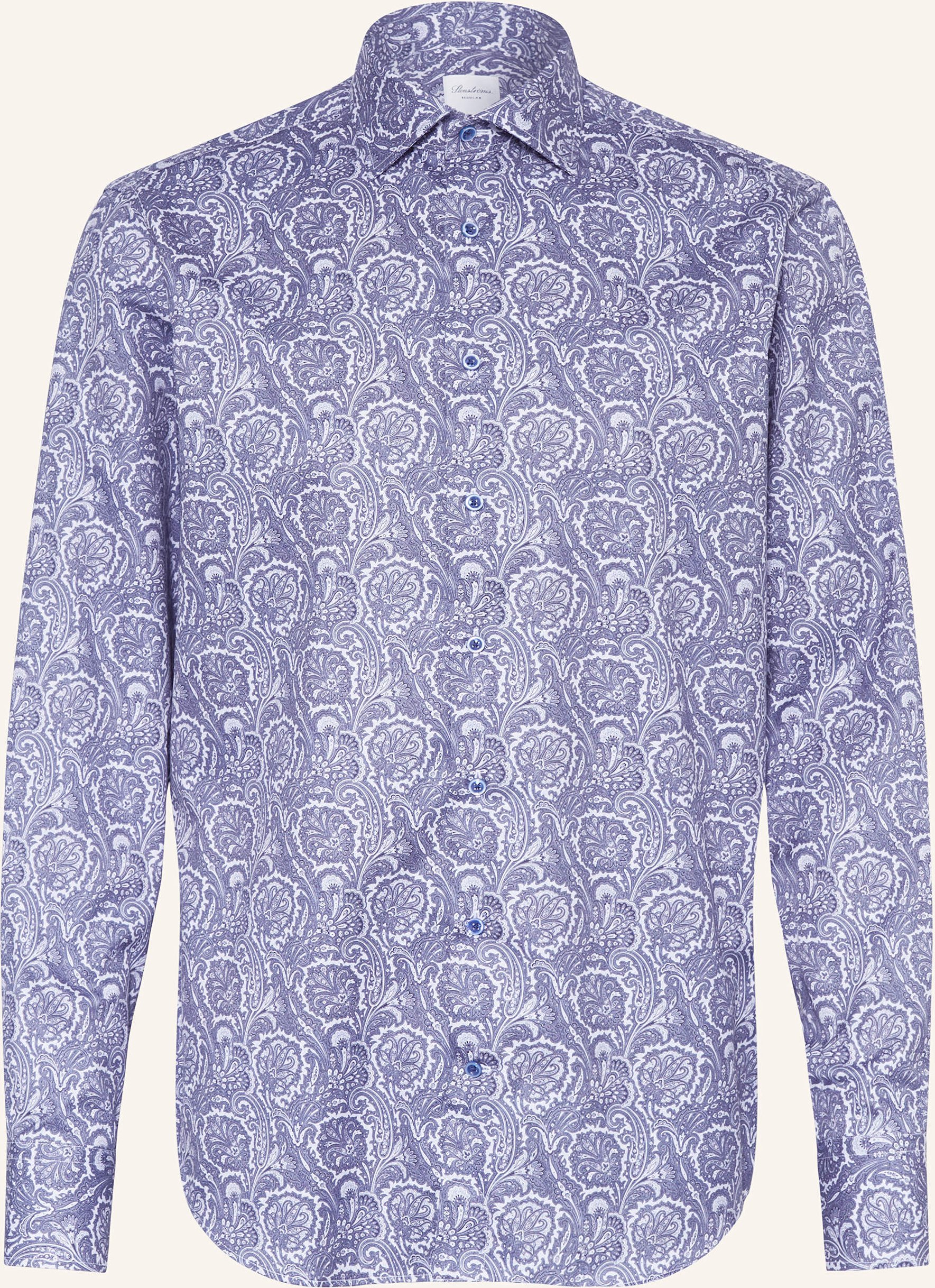 Thumbnail - Stenströms Hemd Regular Fit blau