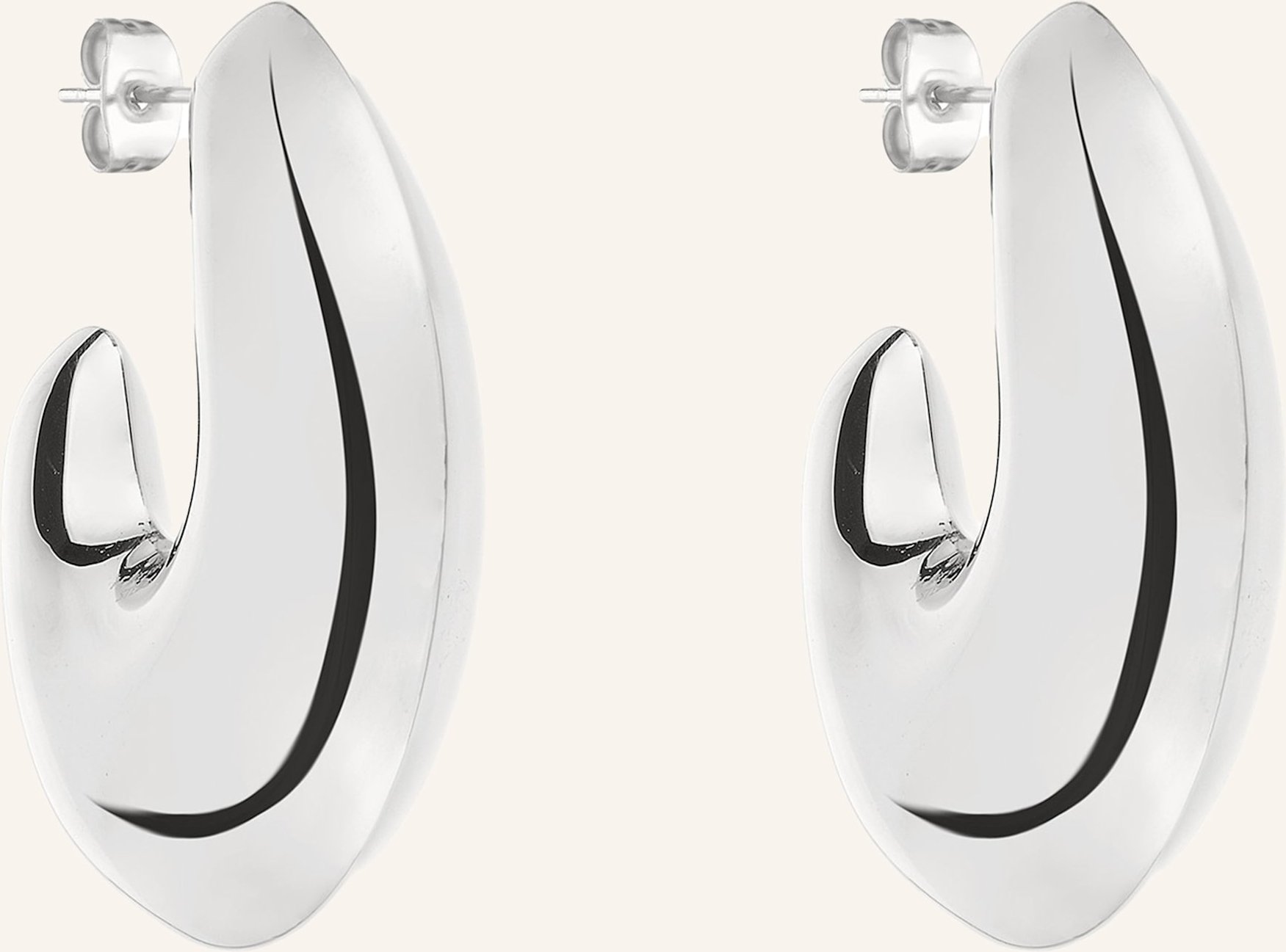 Thumbnail - Liebeskind Creolen Aus Edelstahl silber