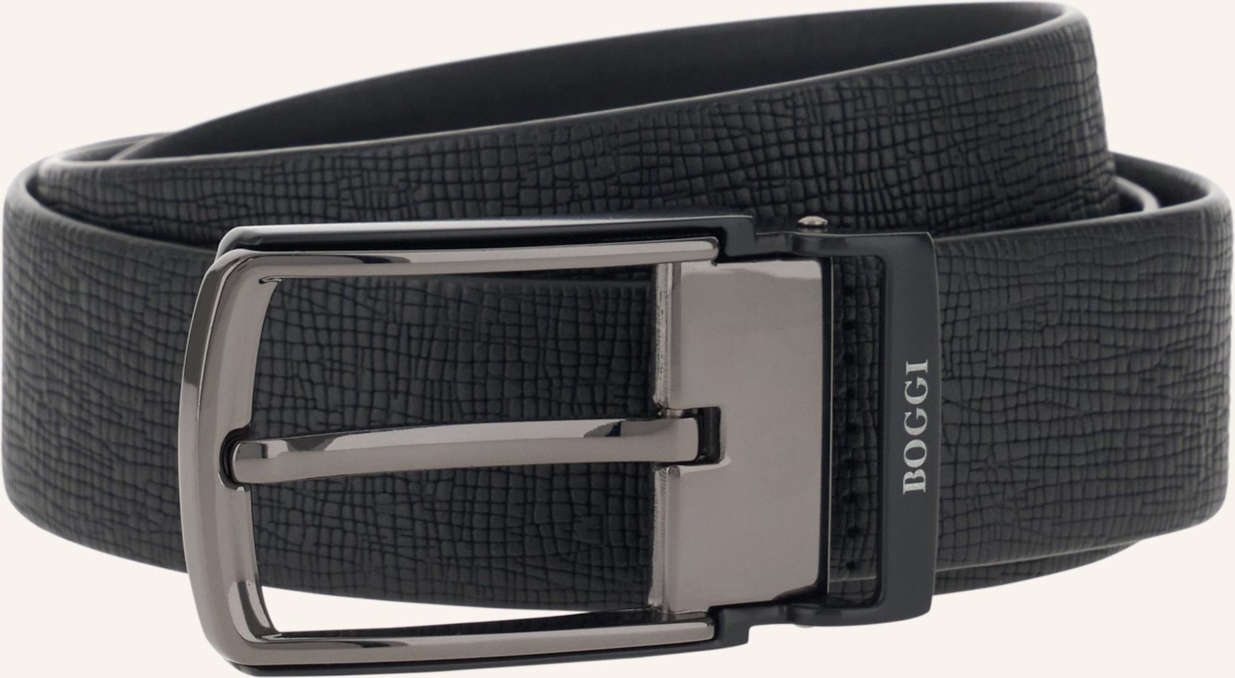 Boggi Milano Ledergürtel schwarz