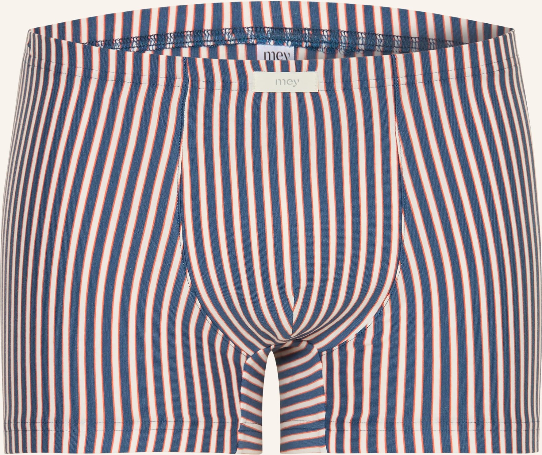 Mey Boxershorts Serie Coral Stripes blau