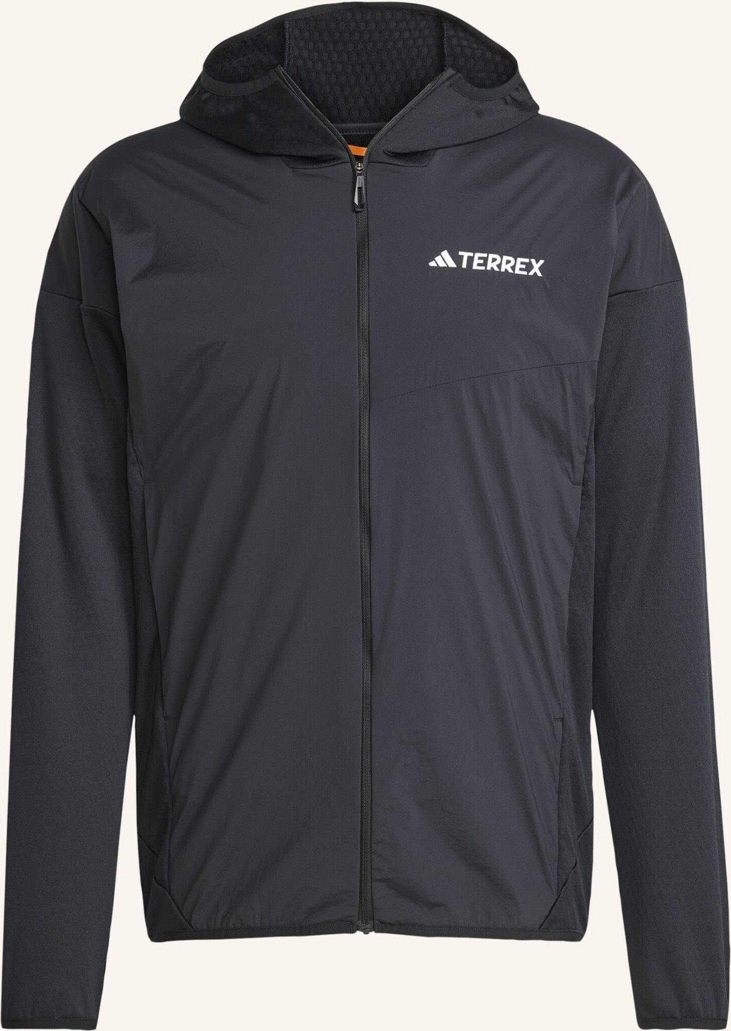 Thumbnail - Adidas Terrex Terrex Xperior Climawarm+ Wind Light Fleece Kapuzenjacke schwarz