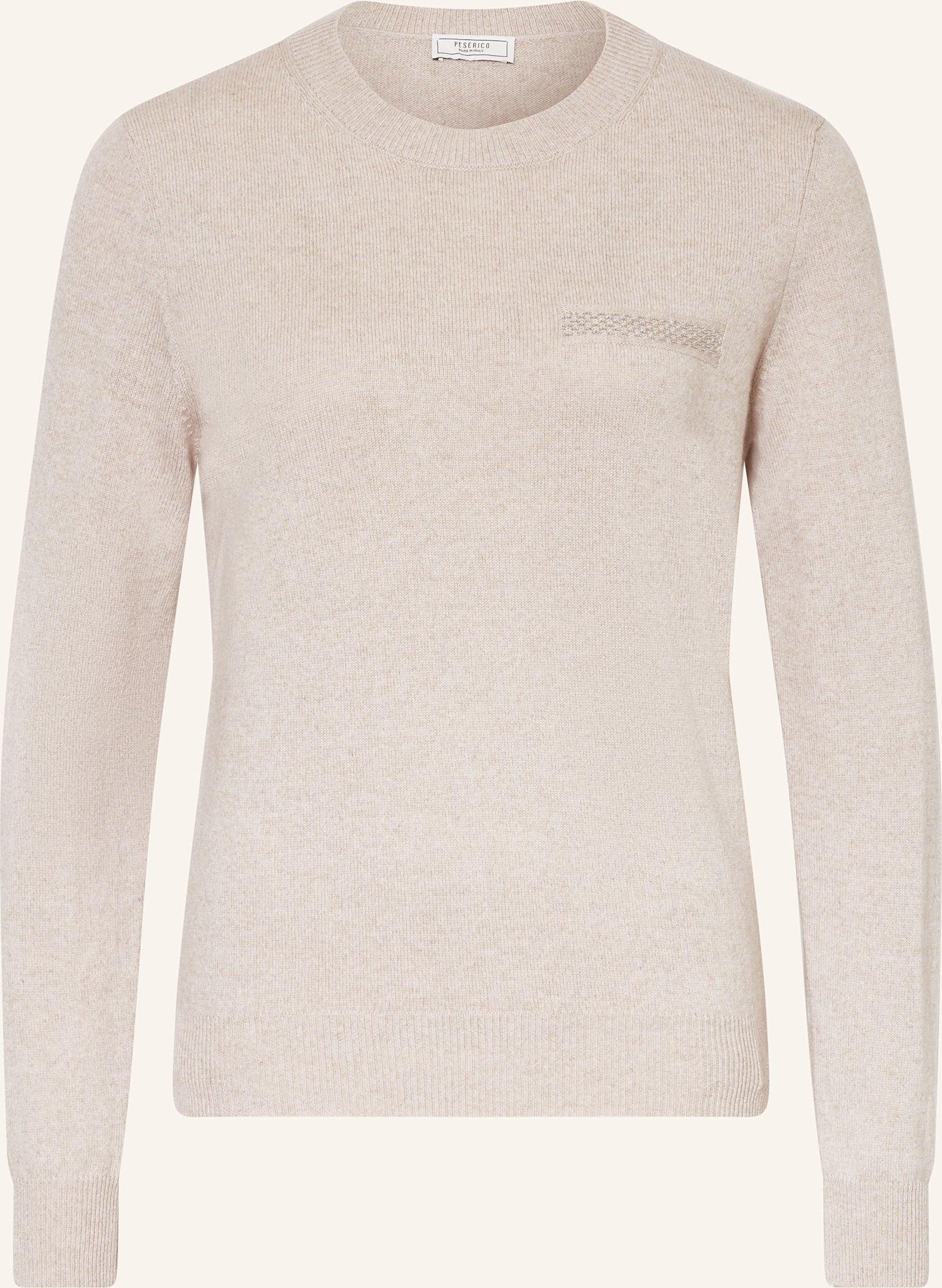 Thumbnail - Peserico Pullover Mit Seide Und Schmucksteinen braun