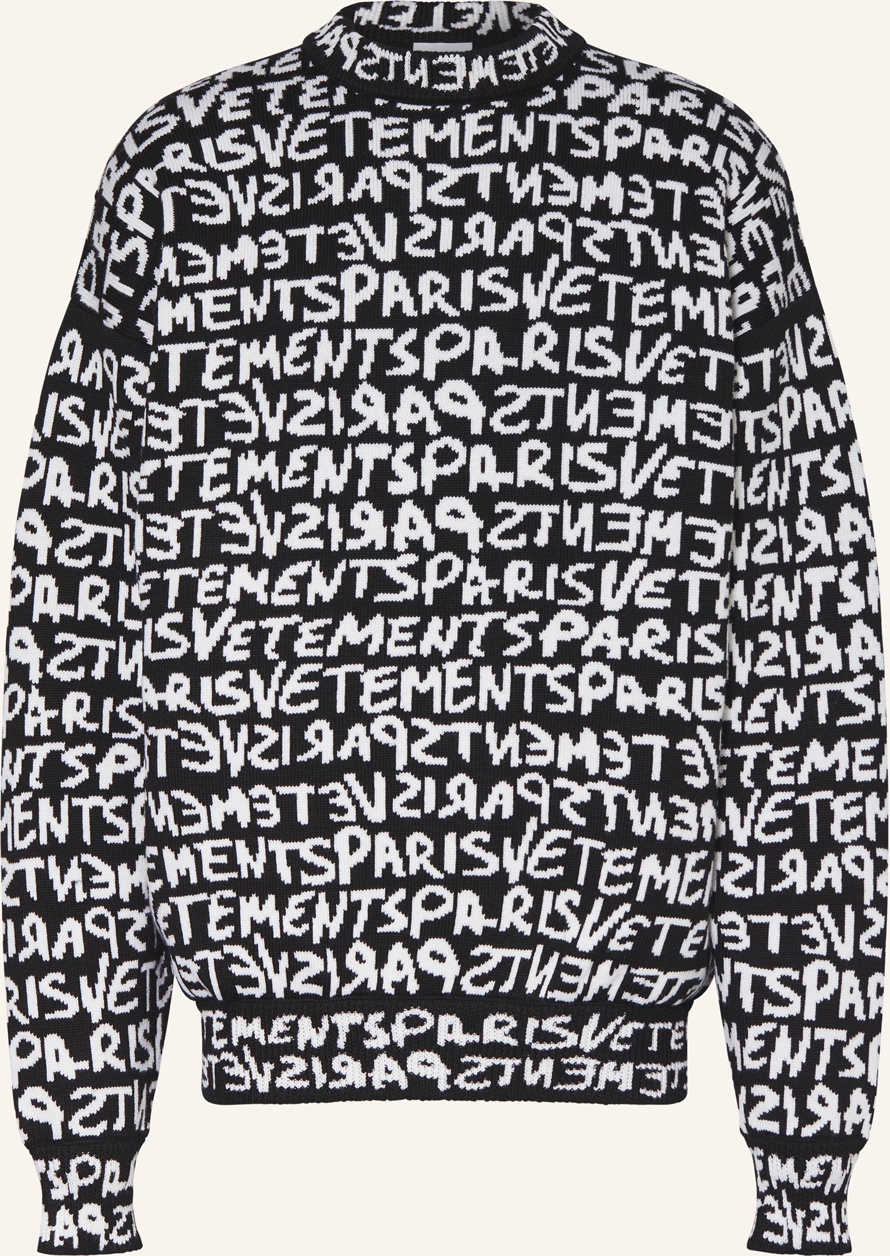 Thumbnail - Vetements Oversized-Pullover schwarz